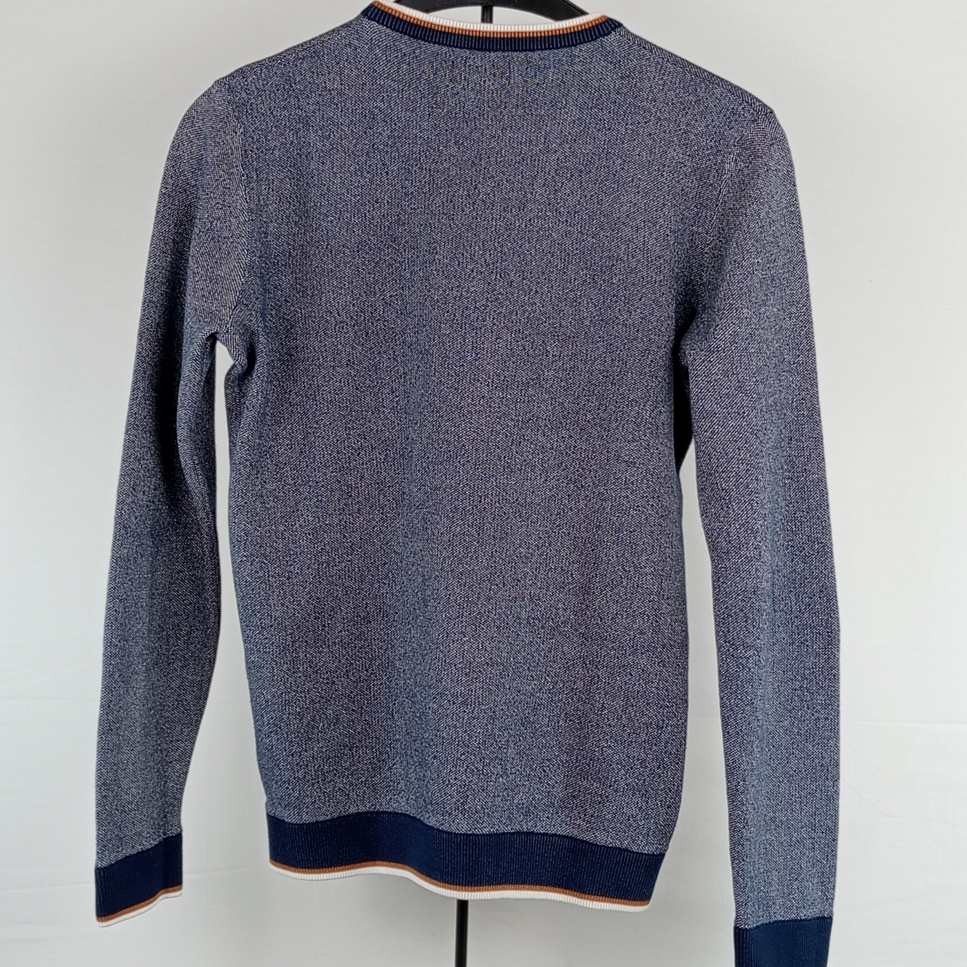 Pull homme de la marque Jules manches longues de couleur bleu foncé taille M (38) - Photo 3