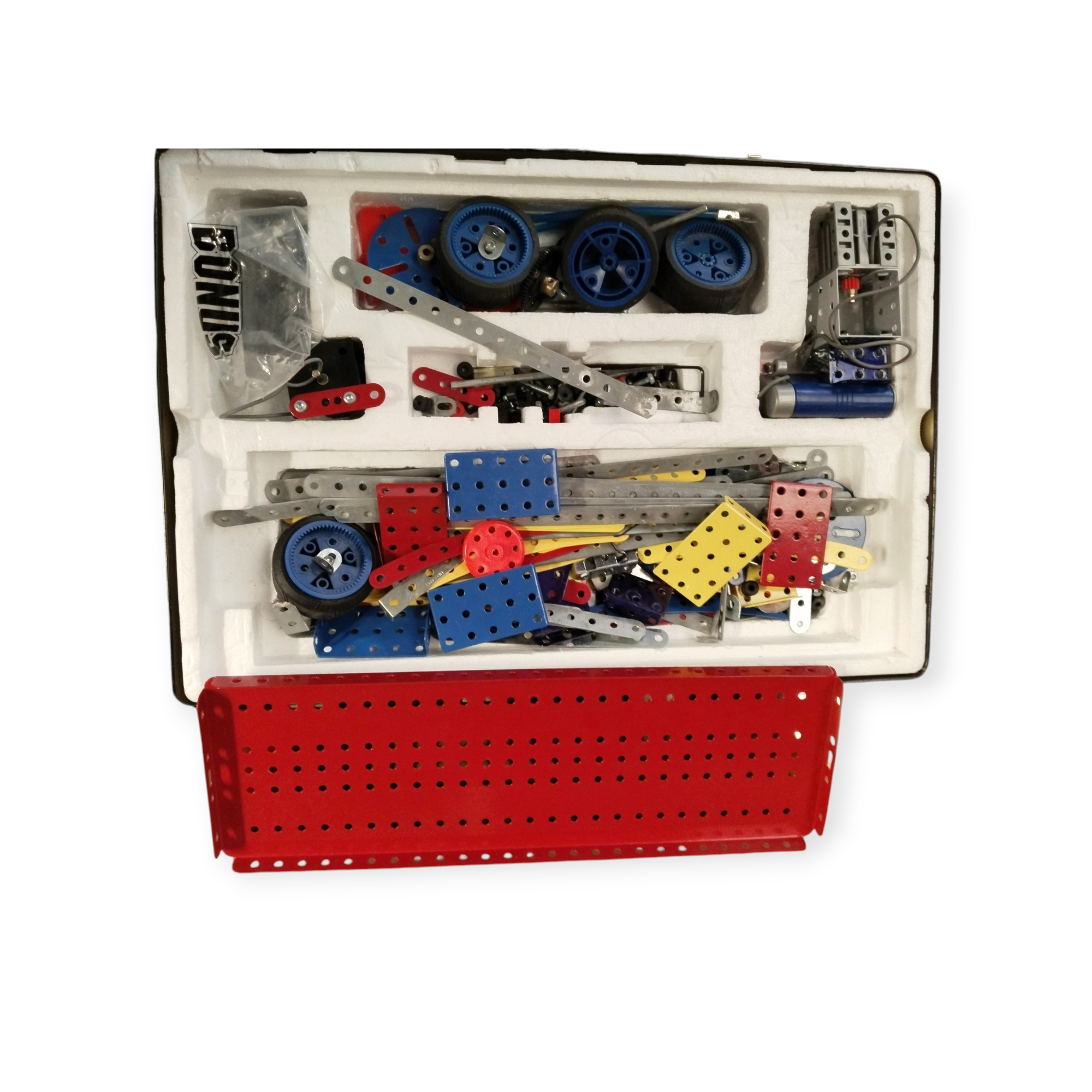 Voir photo 2 de Meccano 23 modèles boîte fer Meccano 23 modèles boîte fer État correct - Vue 2 -