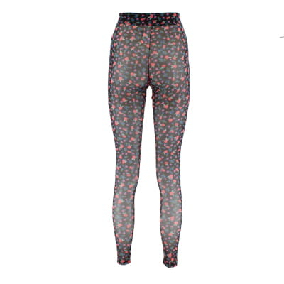 Legging noir transparent imprimé - Femme - LIBERTÉ - Taille M  - Vue 2 - 