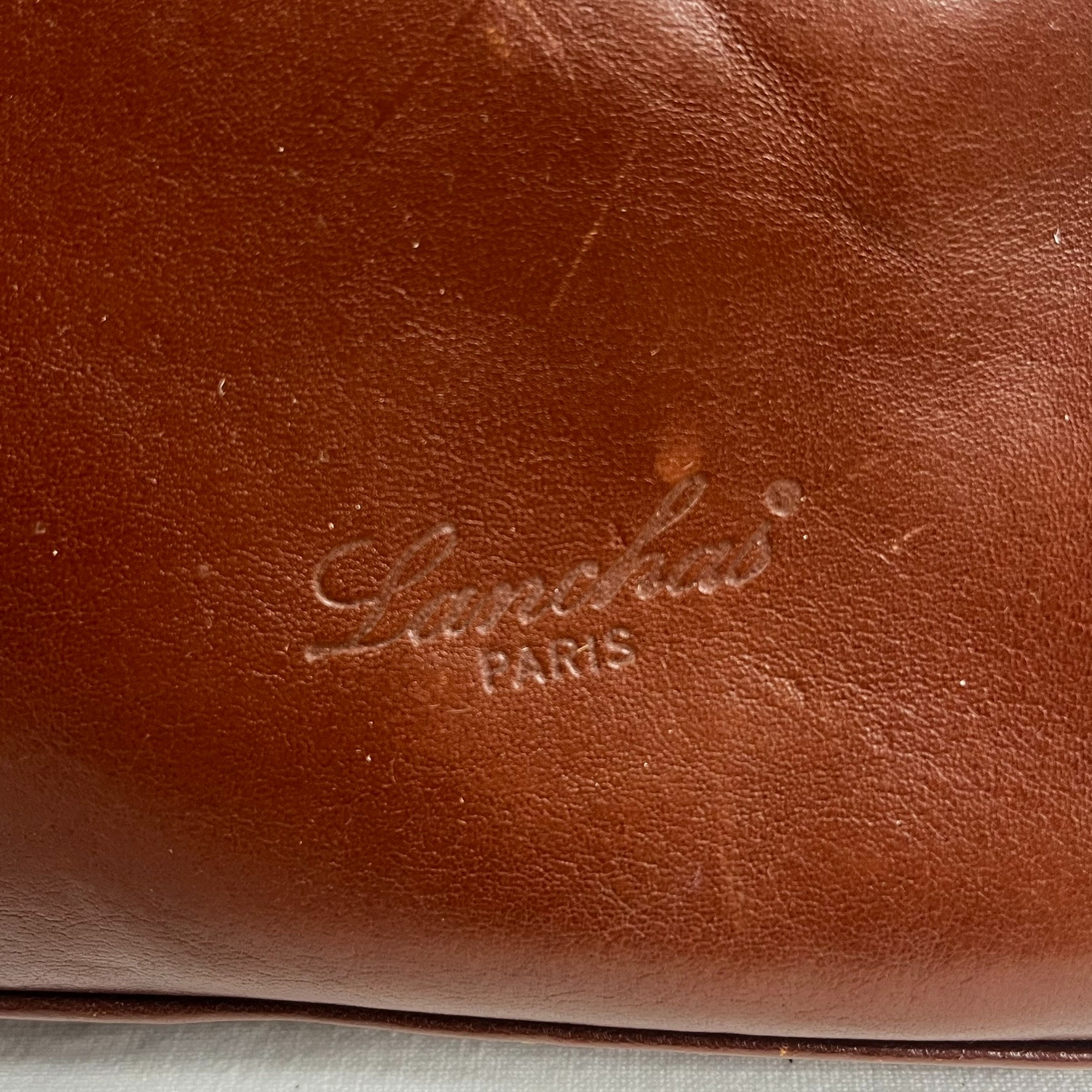 Sac à main vintage Lauchas Paris en cuir véritable Très bon état - Vue 2 - 