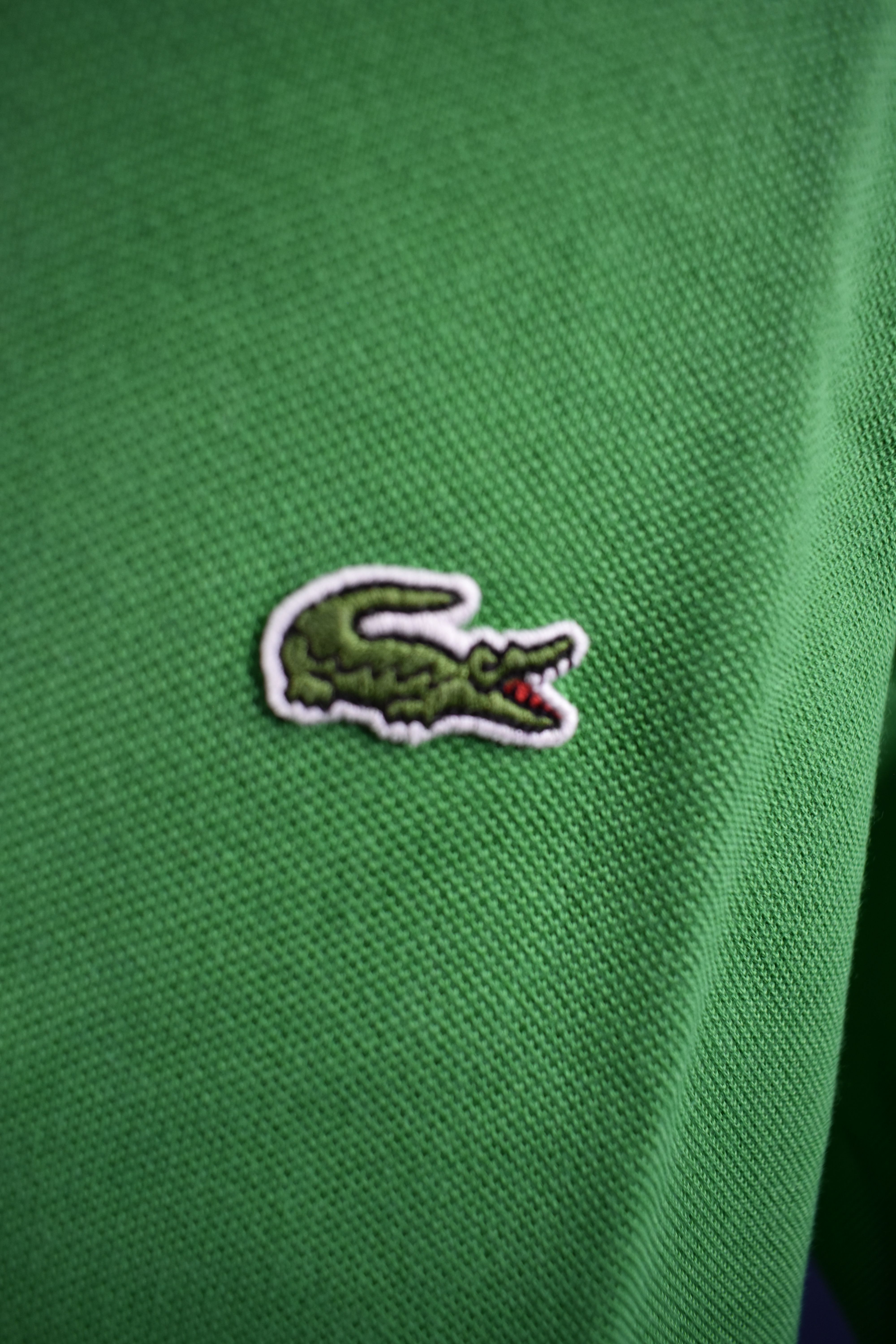 Polo Lacoste de couleur verte Classic Fit, taille FR 5 et US L - Bon état - Photo 2