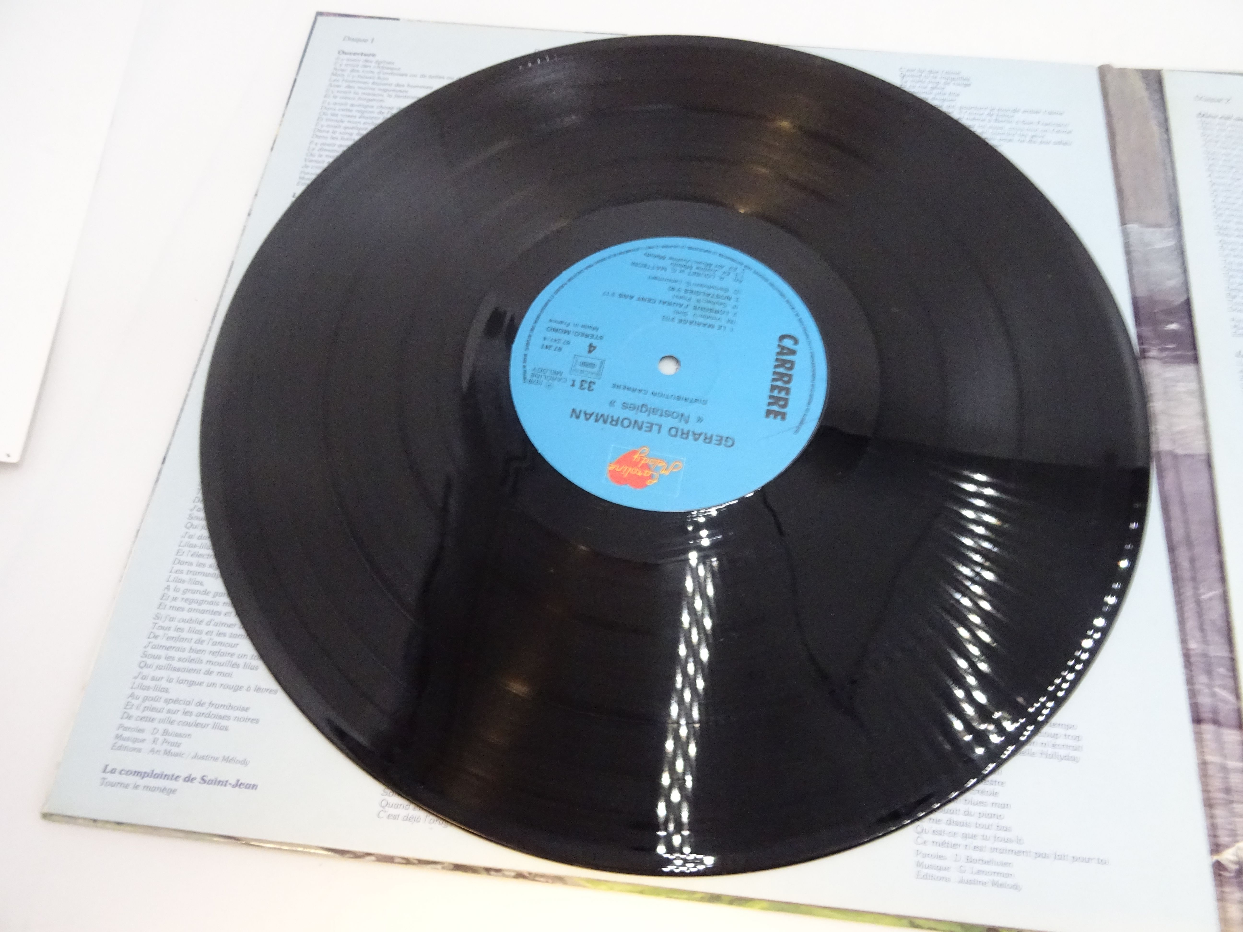 Vinyle 33 tours Gérard Lenorman "Nostalgies" Bon état - Vue 7 - 