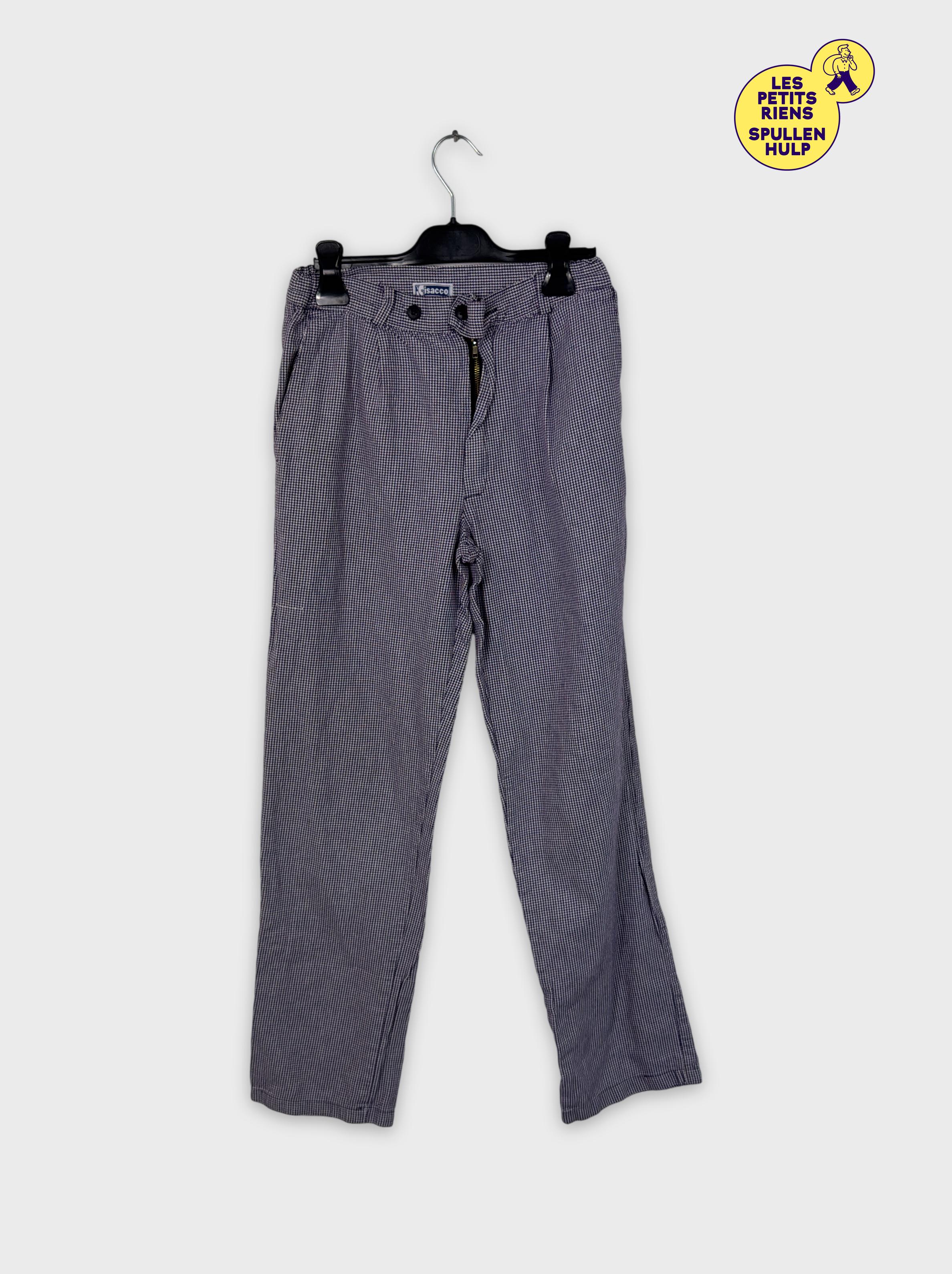 Acheter Pantalon Isacco pied-de-poule violet blanc XL 42 Très bon état - 10,00 € Pantalon Isacco pied-de-poule violet blanc XL 42 Très bon état - reconditionné disponible sur Label Emmaüs