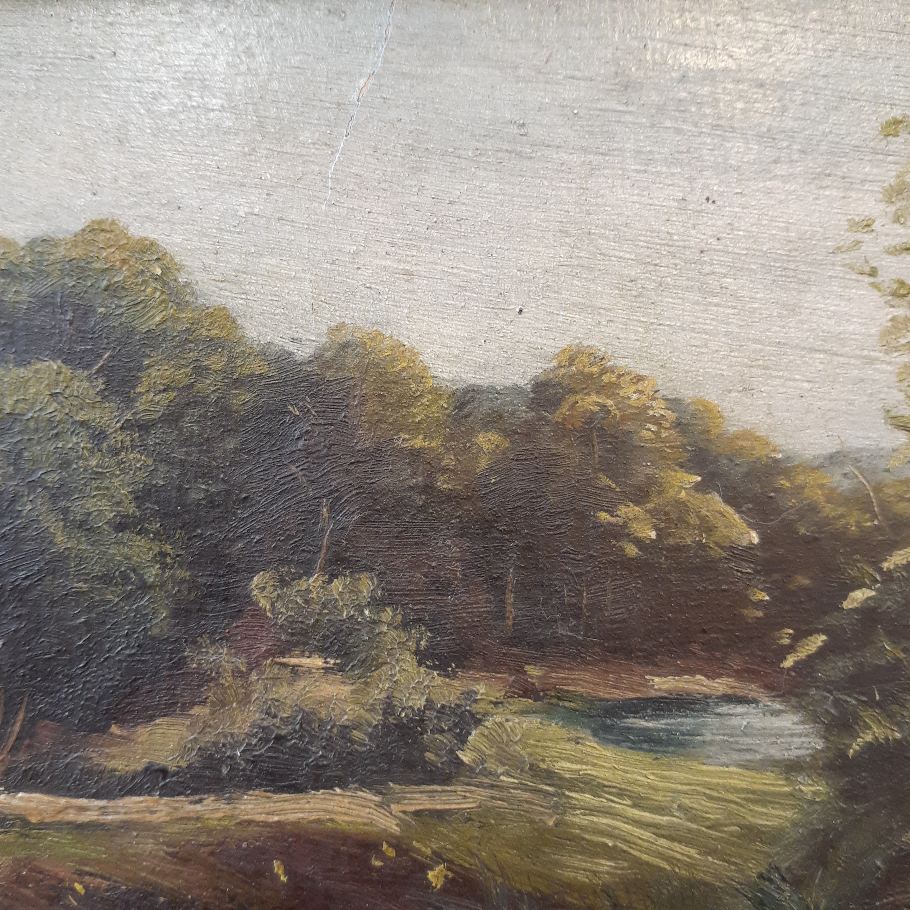 Voir photo 4 de Peinture sur panneau de particules M.Jacobs Peinture sur panneau de particules M.Jacobs Bon état - Vue 4 -