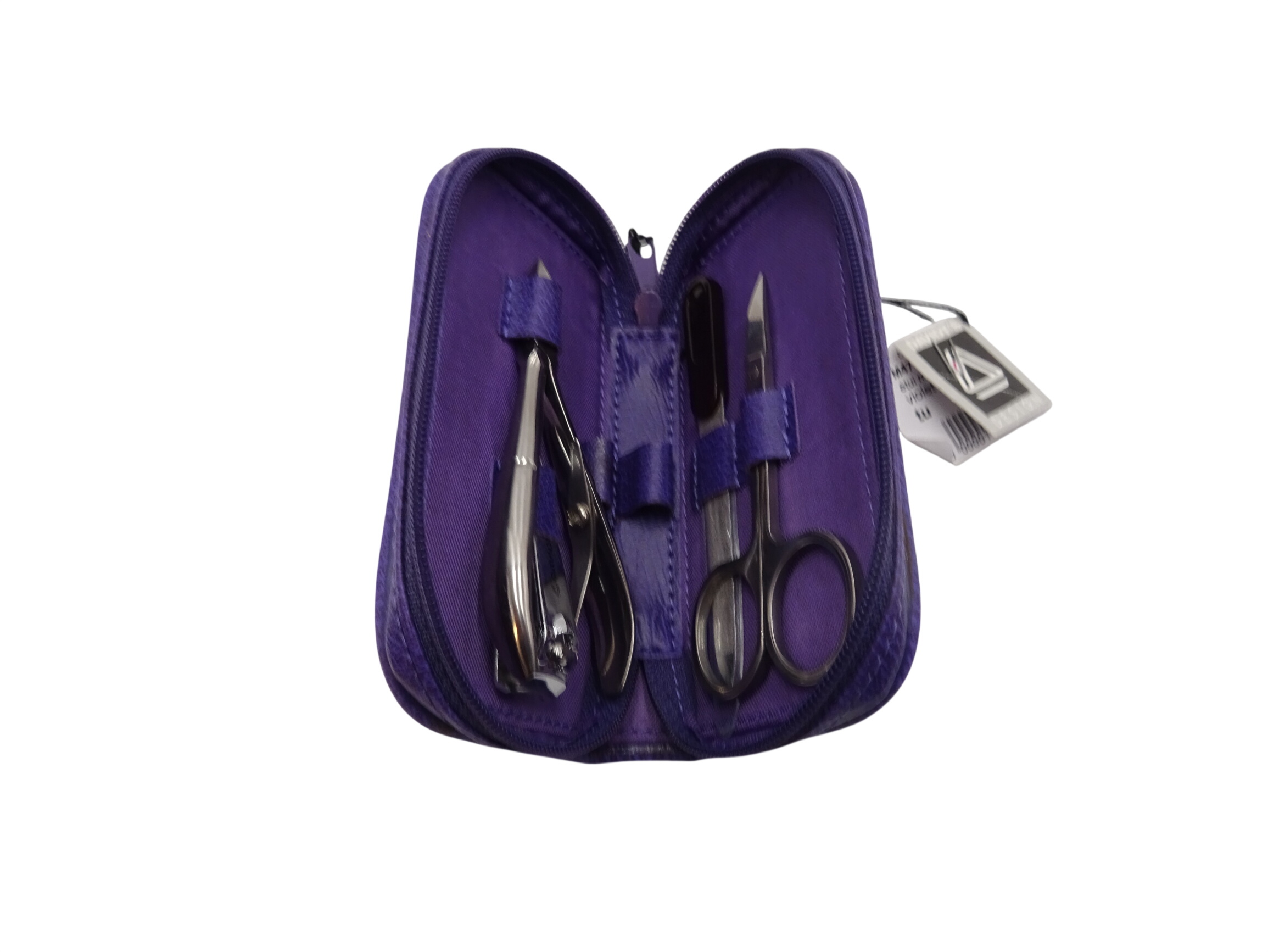 Set de manucure DAVIDT'S en cuir violet. Comme neuf -  reconditionné disponible sur Label Emmaüs