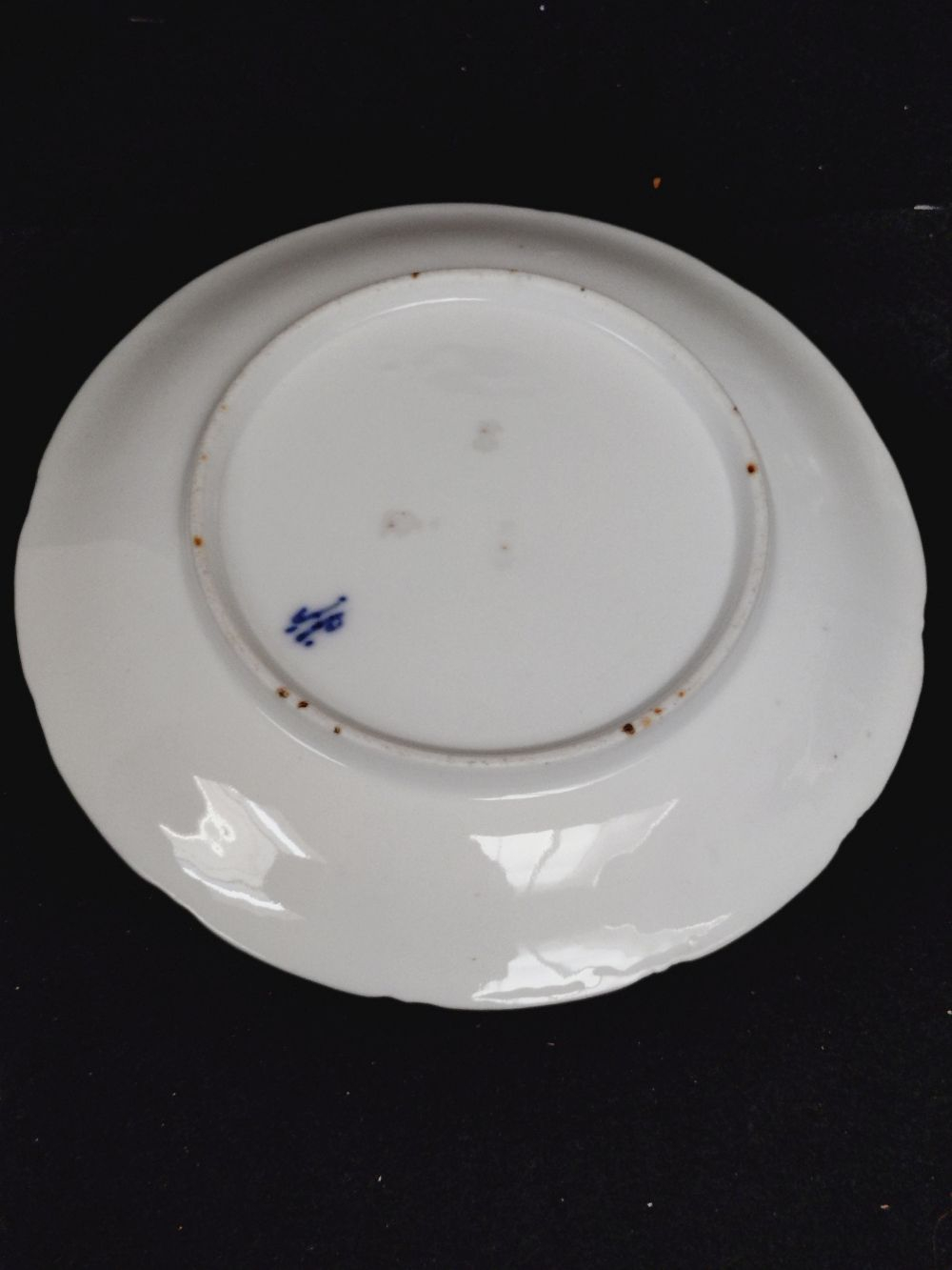Théière et assiette plate en porcelaine de Limoges à décor floral. - Photo 16