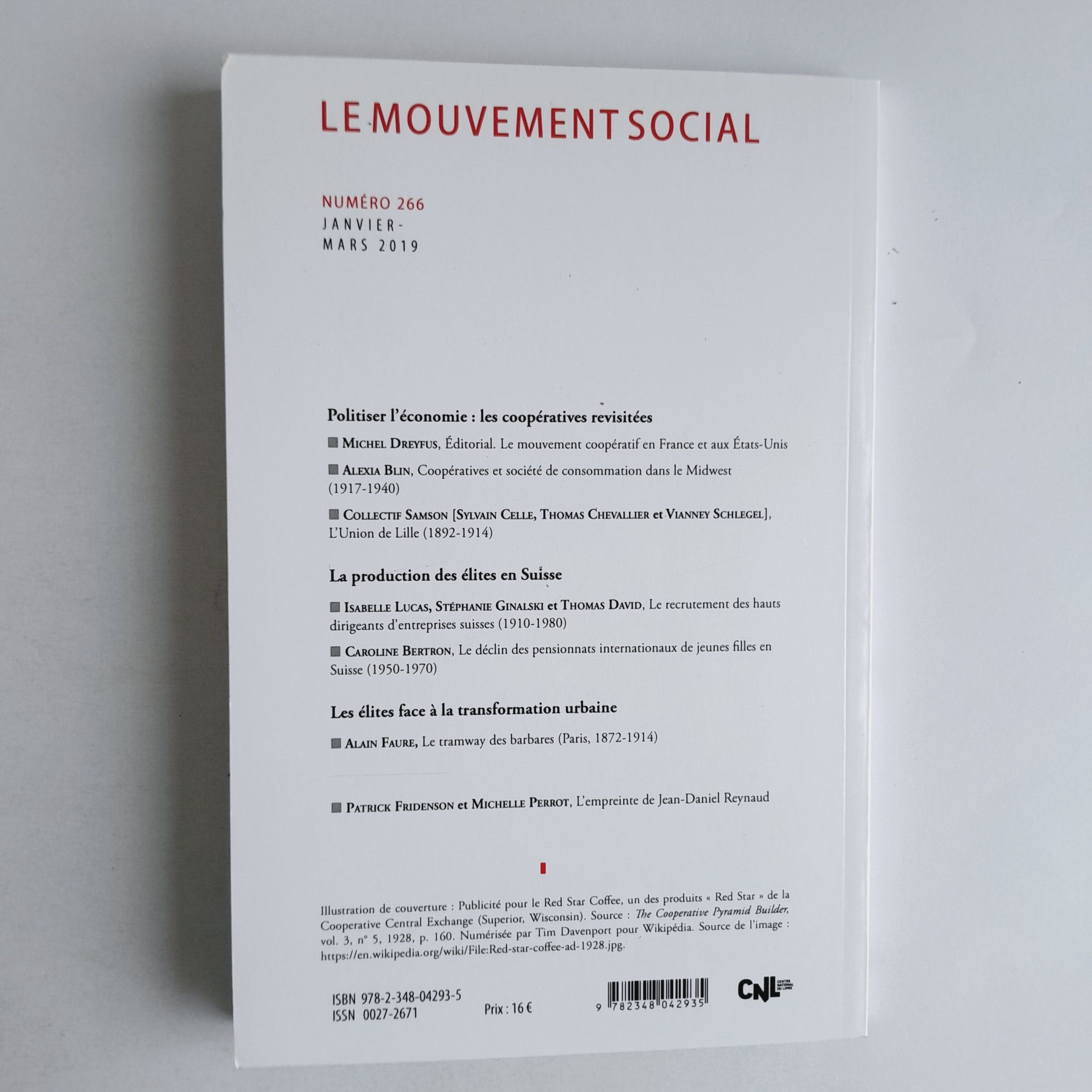 Le mouvement social, Janvier - Mars 2019, N° 266 - Photo 2