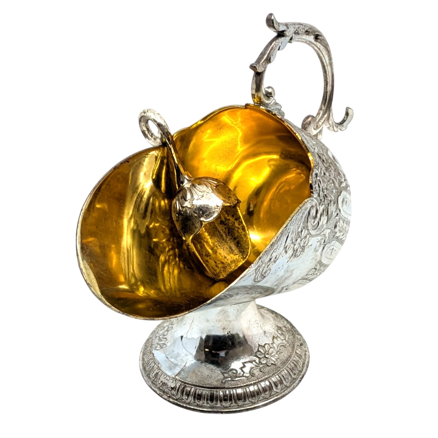 Petite Cuillère De Collection Blason Azay-le-Rideau, Métal Argenté, Avec Boîte, Bon état