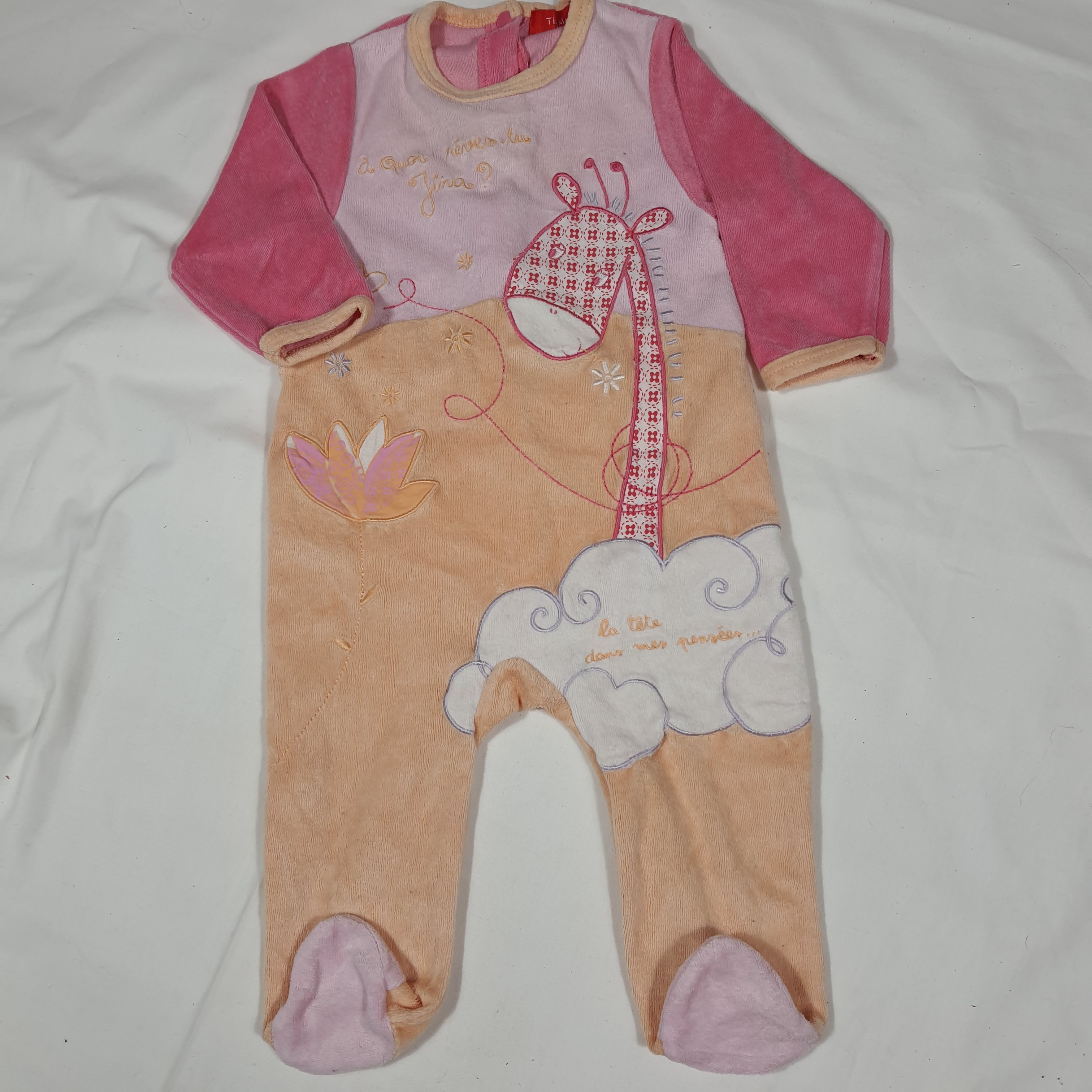 Lot de deux pyjamas roses - 6 mois - Photo 2