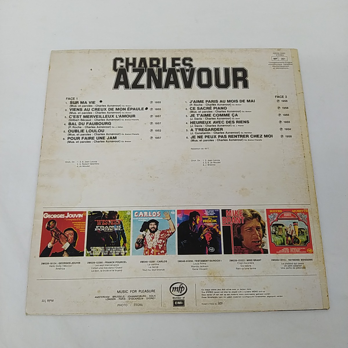 Vinyle 33 tours de Charles Aznavour Bon état - Vue 2 - 