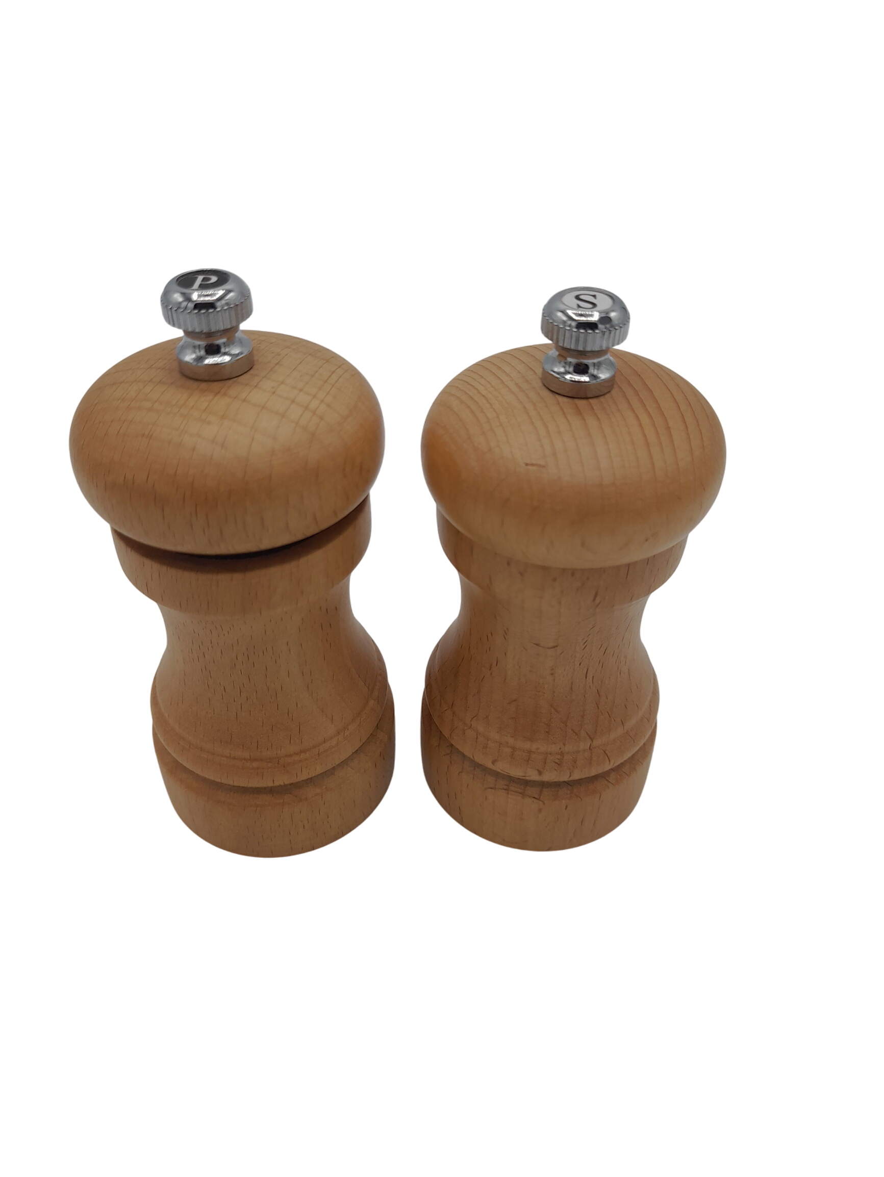 Lot de 2 moulins à poivre et à sel en bois - Photo 0