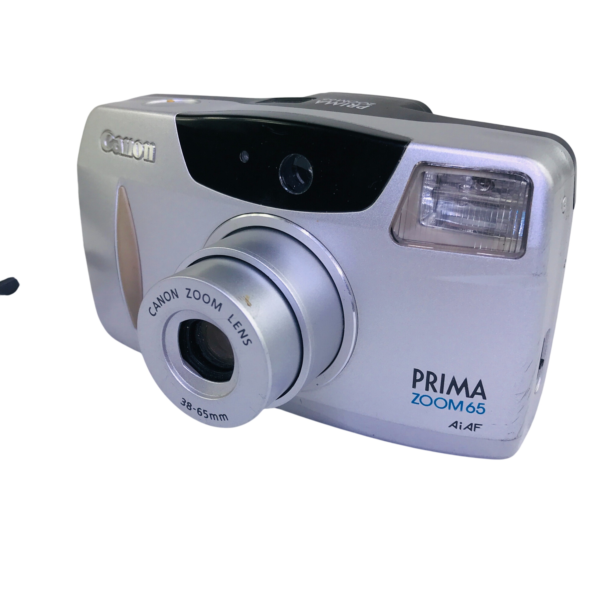 Appareil photo argentique : Canon Prima Zoom 65 - Très bon état sur Label Emmaüs