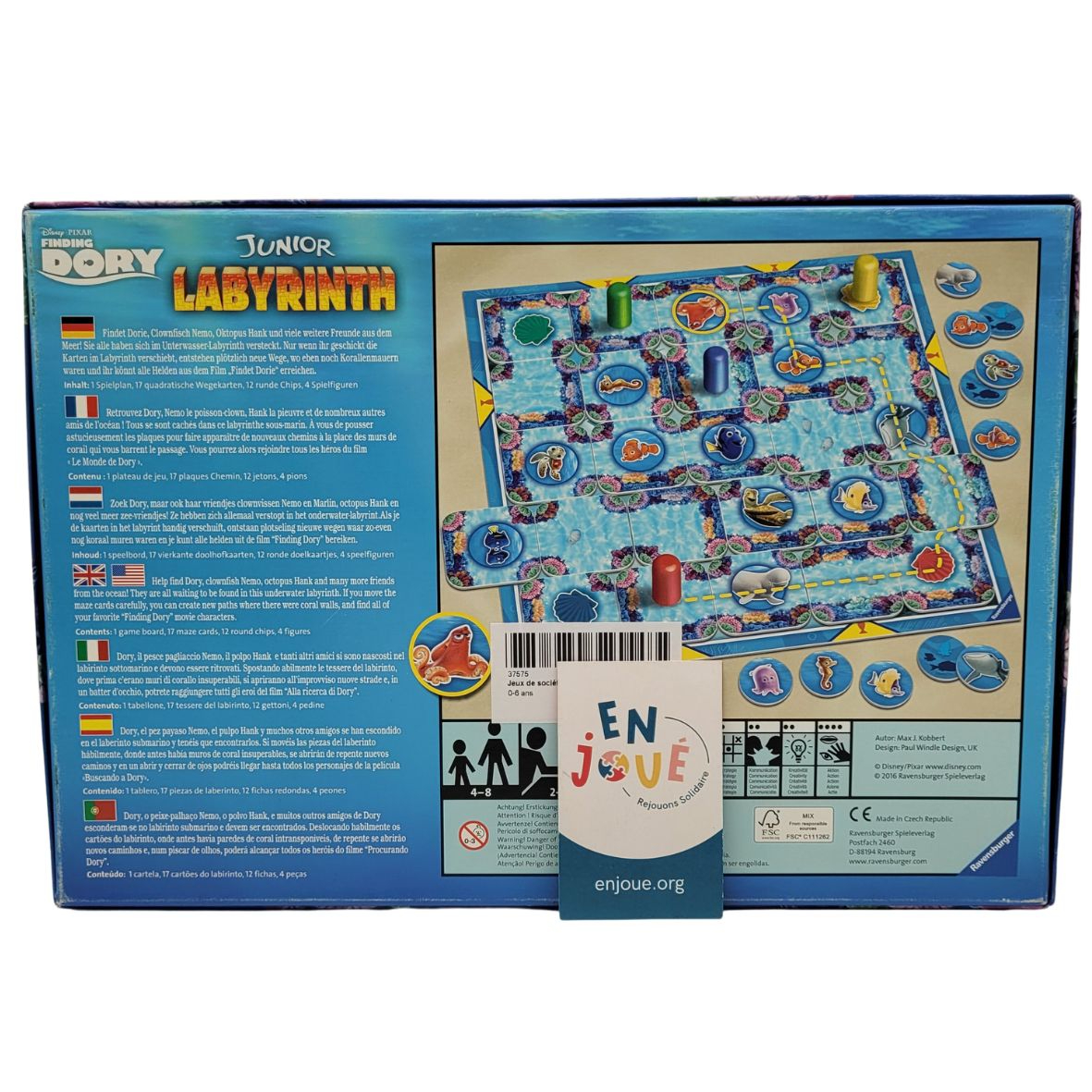 Jeu de société Labyrinthe Junior - Le Monde De Dory - Ravensburger - Dès 4 ans. Très bon état - Vue 3 - 