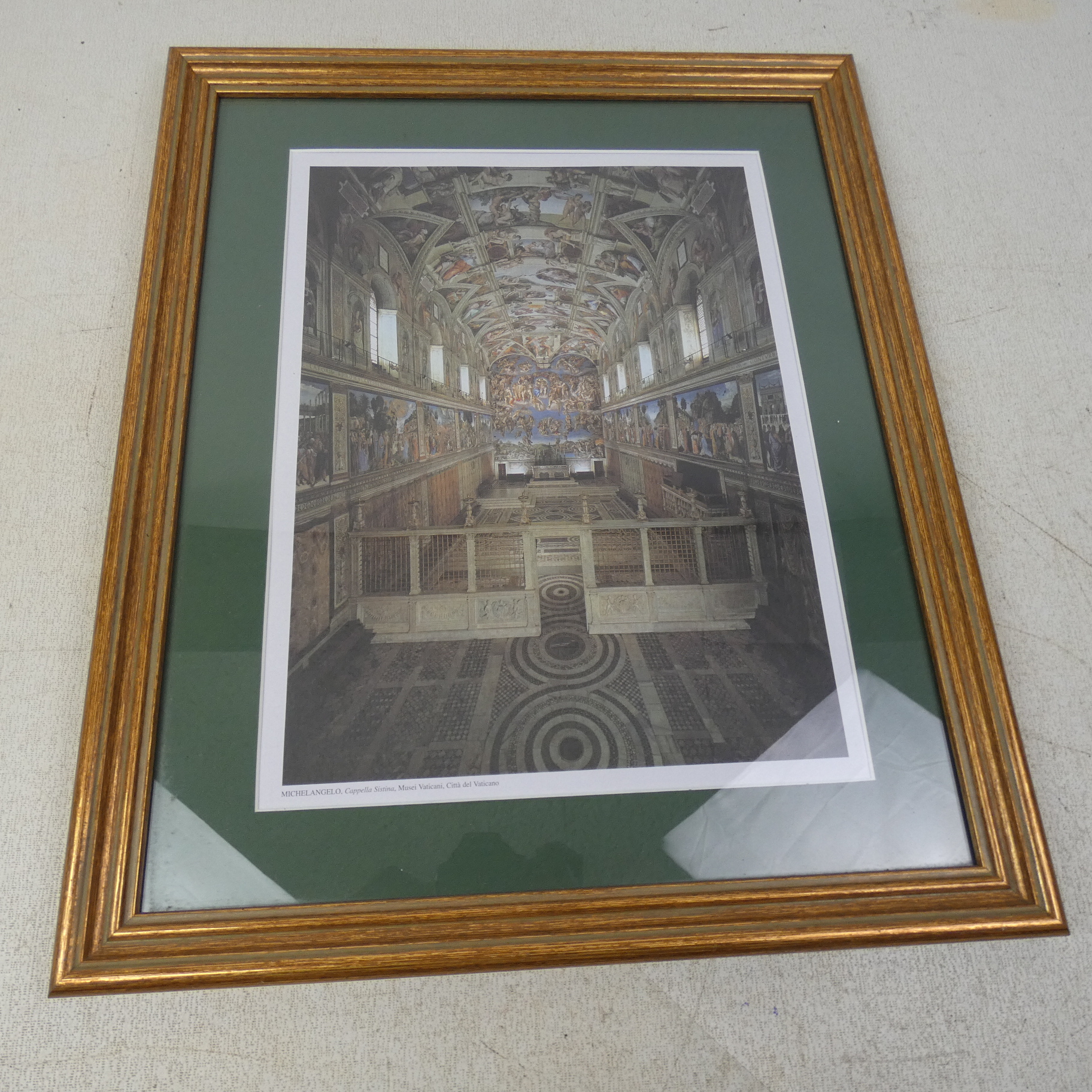 Reproduction Michel Angelo - "Jugement Dernier " Fresque de la Chapelle Sixtine - Musée du Vatican État correct - Vue 2 - 