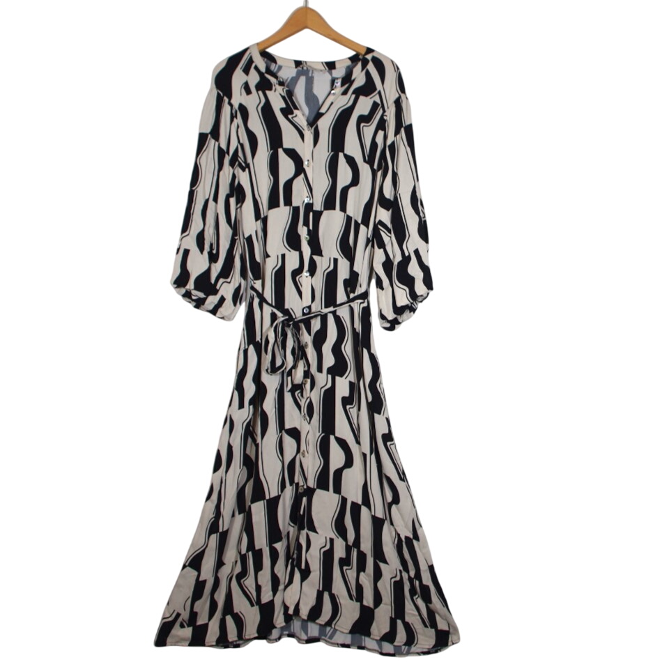  Robe chemise Summum imprim gomtrique  Taille 40 (Neuve)  - Label Emmaus - Modalova