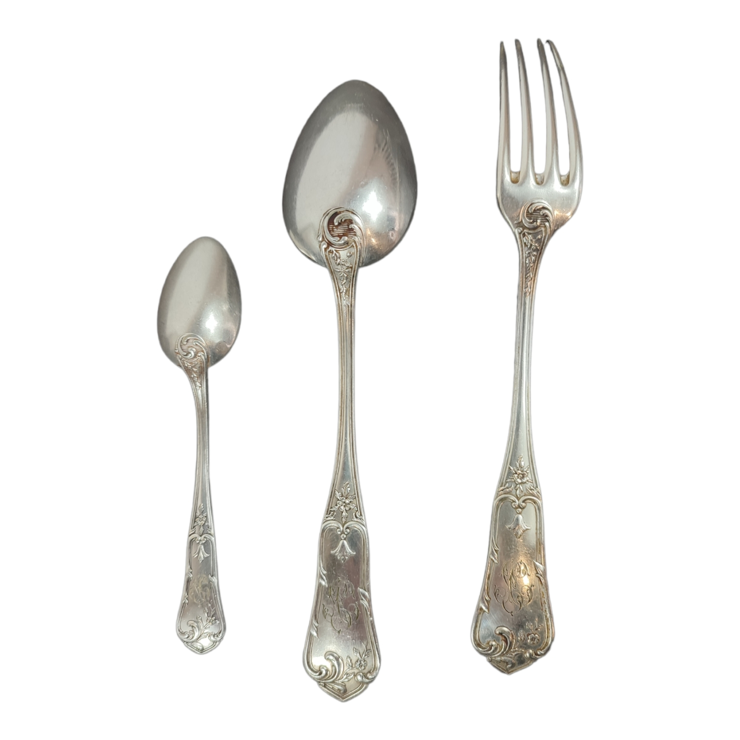 Ménagère 25 pièces (pour 8 personnes) plaquée argent orfèvre BOULENGER - État correct - Photo 4