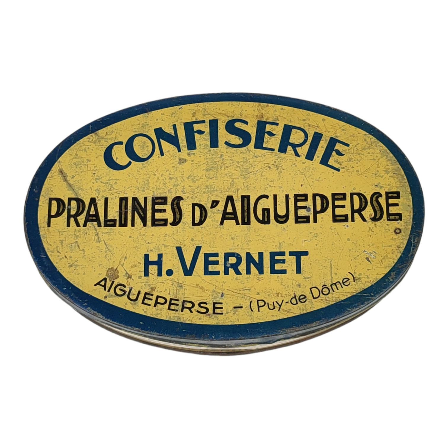 Ancienne boîte en tôle | Confiserie centrale | J. GIRARD PARIS