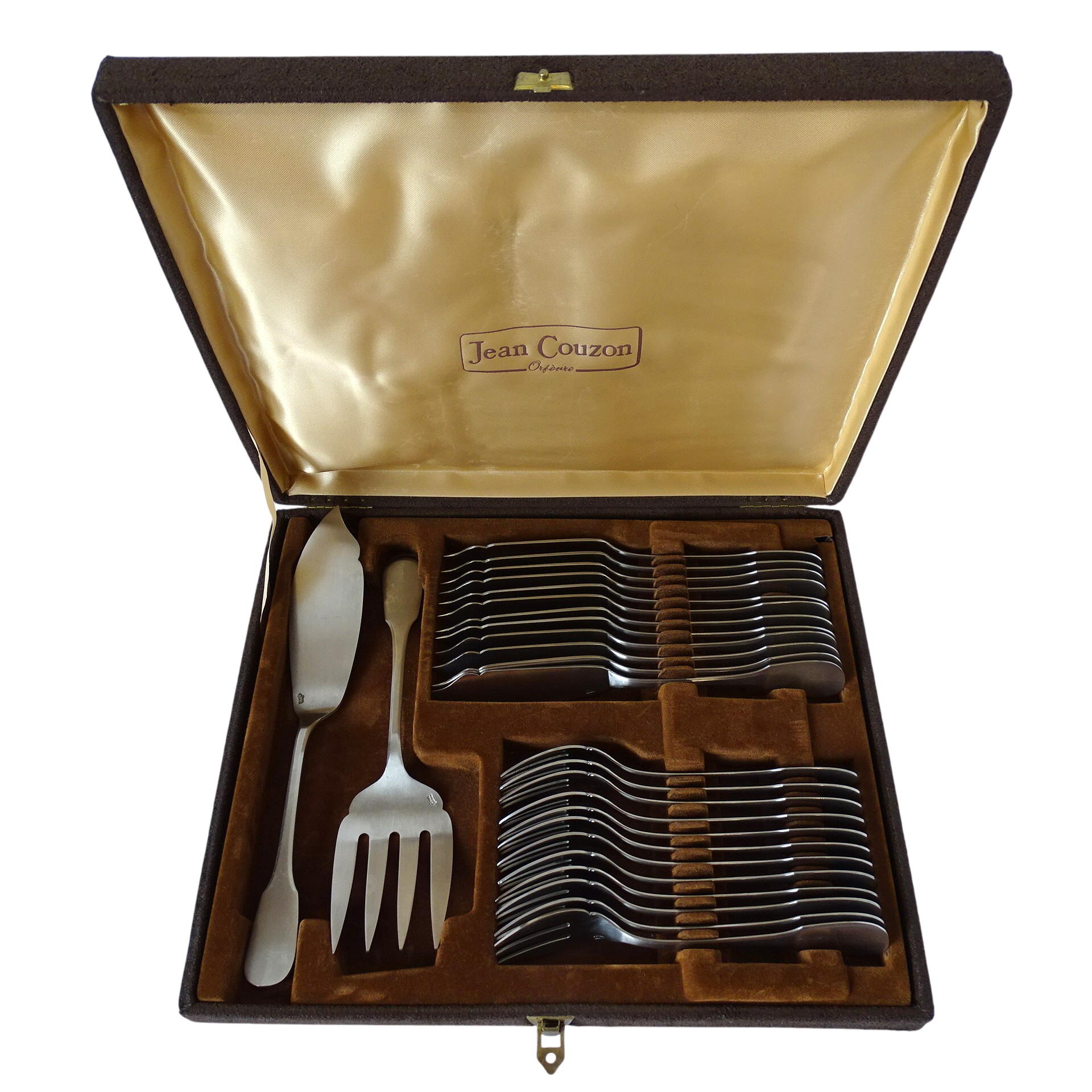 Service à Poisson 4 Pièces Inox 18/10 – Orfèvrerie Française Vintage Avec Boîte