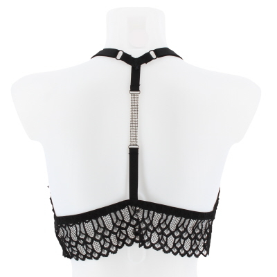 Soutien gorge noir imprimé dentelle avec armatures - Kiabi - femme - taille - 100D - Photo 1