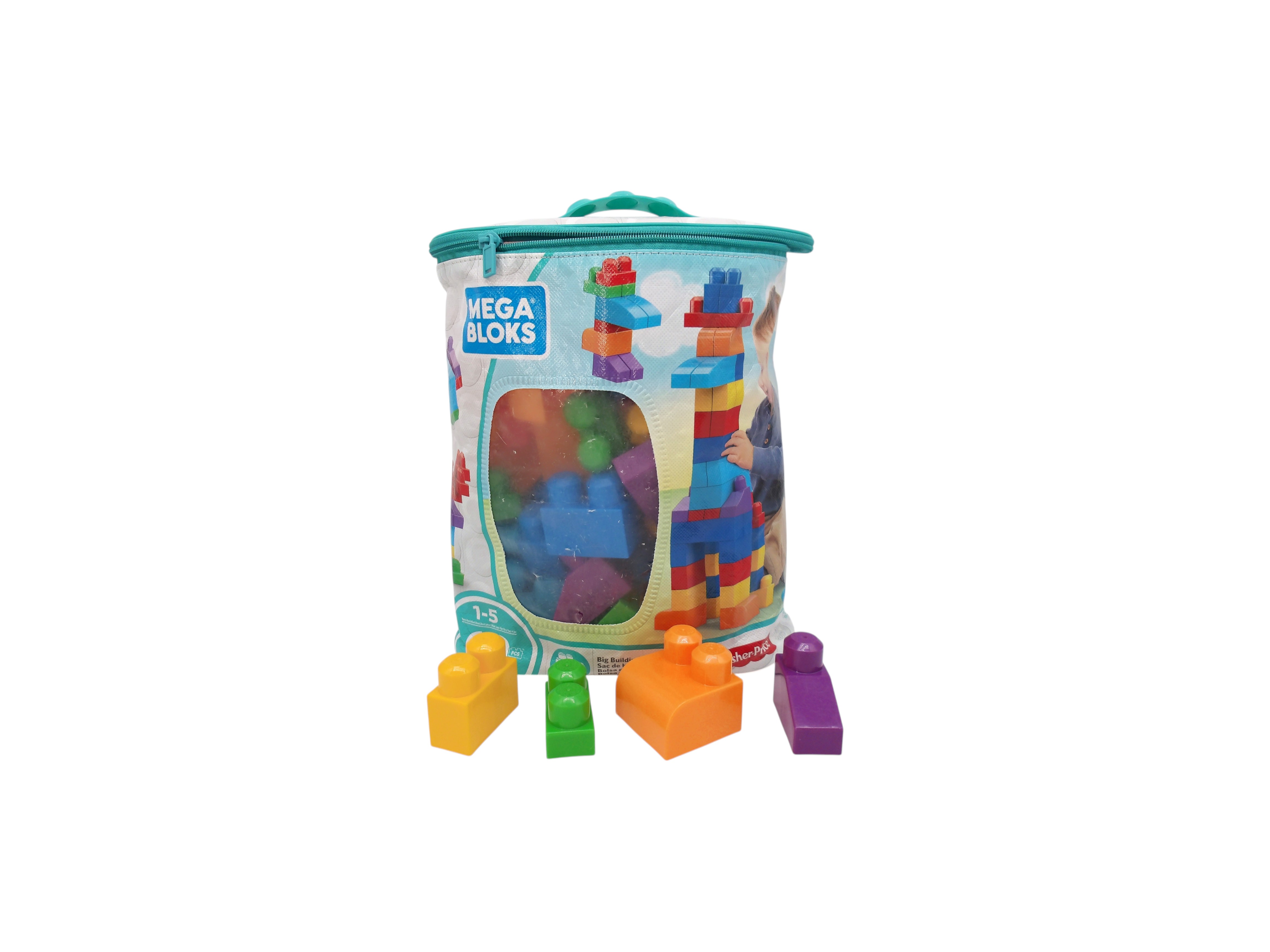 Mega Bloks - Sac medium 60 briques  Très bon état - Vue 3 - 