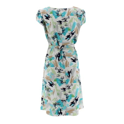 Robe blanche à imprimés - femme - Un jour ailleurs - taille 44 - Photo 1