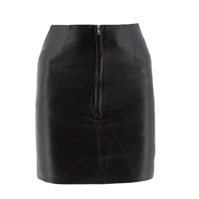 Jupe noire simili cuir - Femme - Gémo - Taille 34 - Photo 0