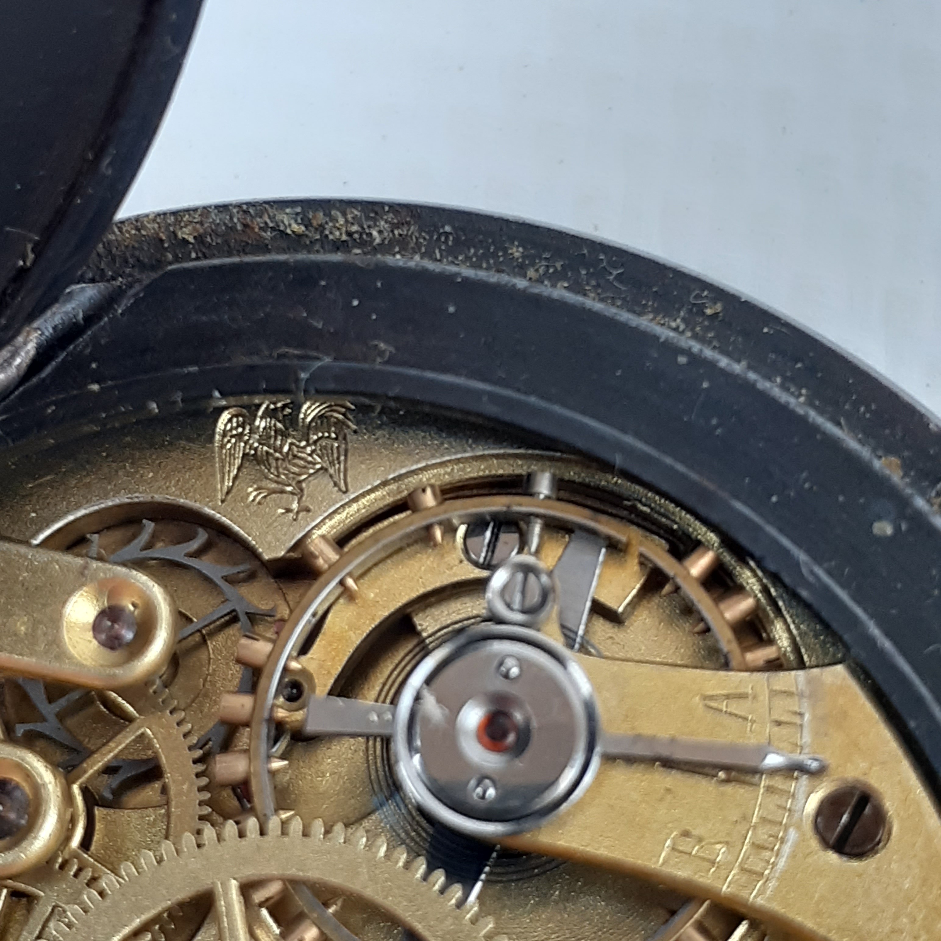 Montre de poche Gousset Besançon N° 35304 Bon état - Vue 5 - 