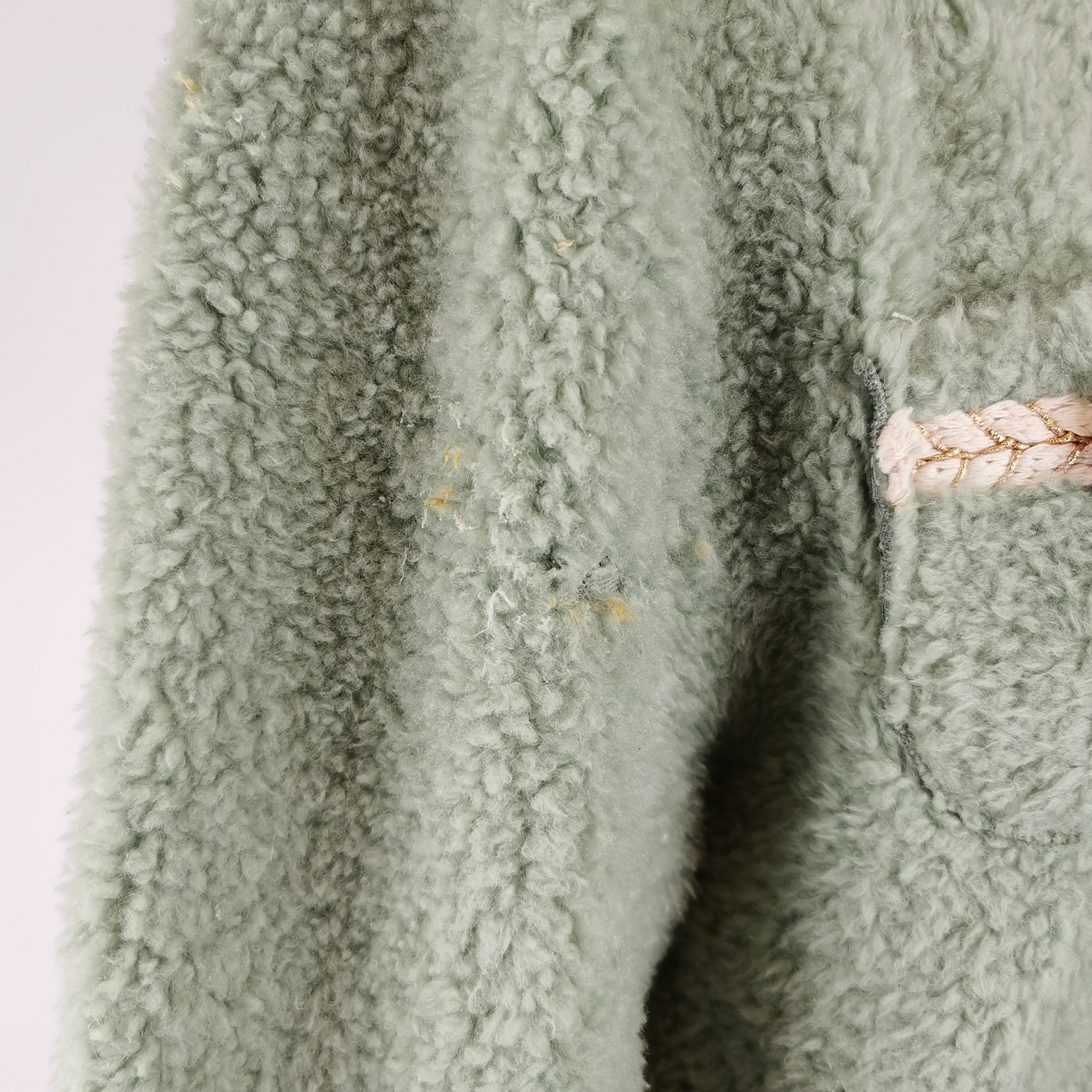 Blouson FUR DE LUXE vert pastel T38 estimée - Photo 4