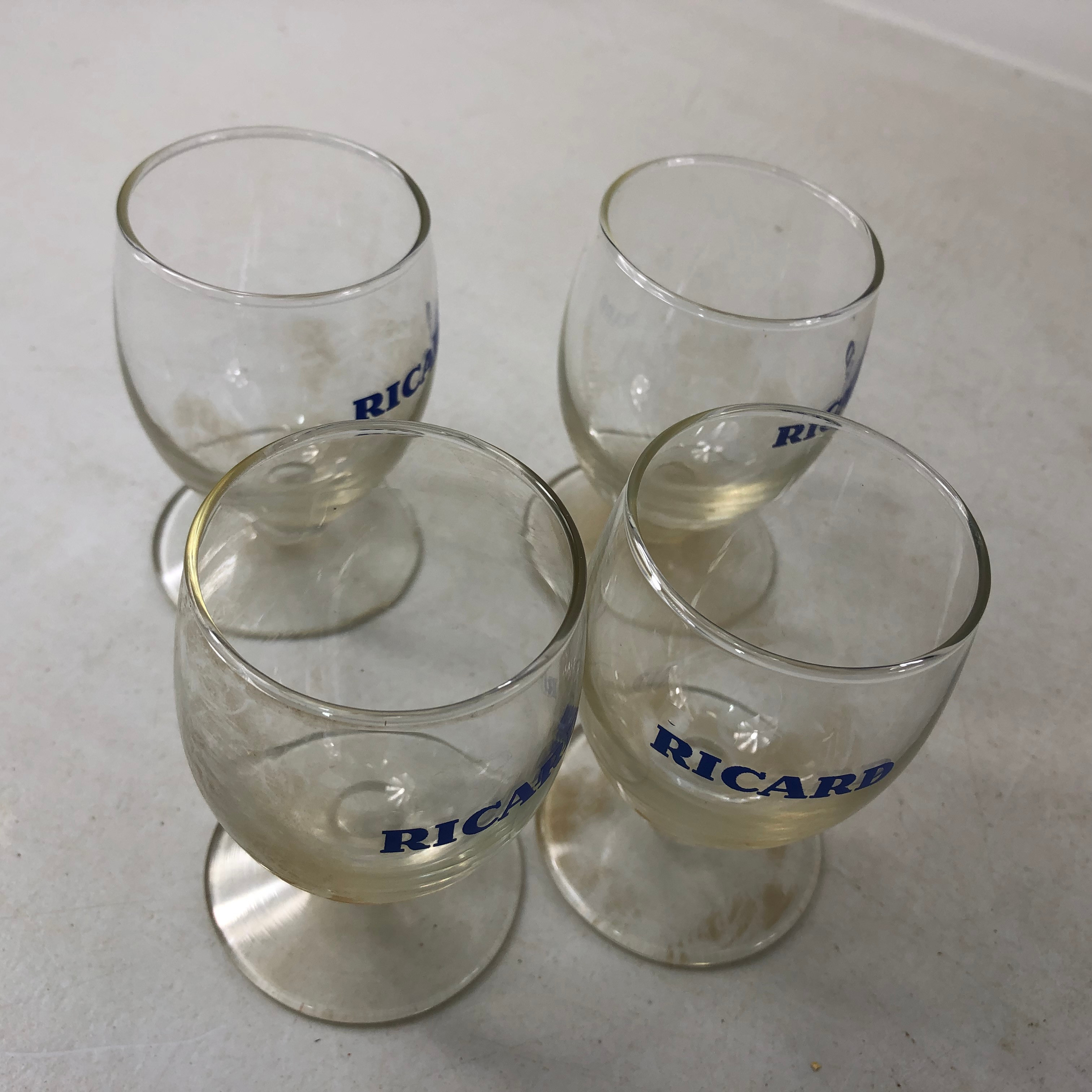 4 verres anciens  - Vue 2 - 