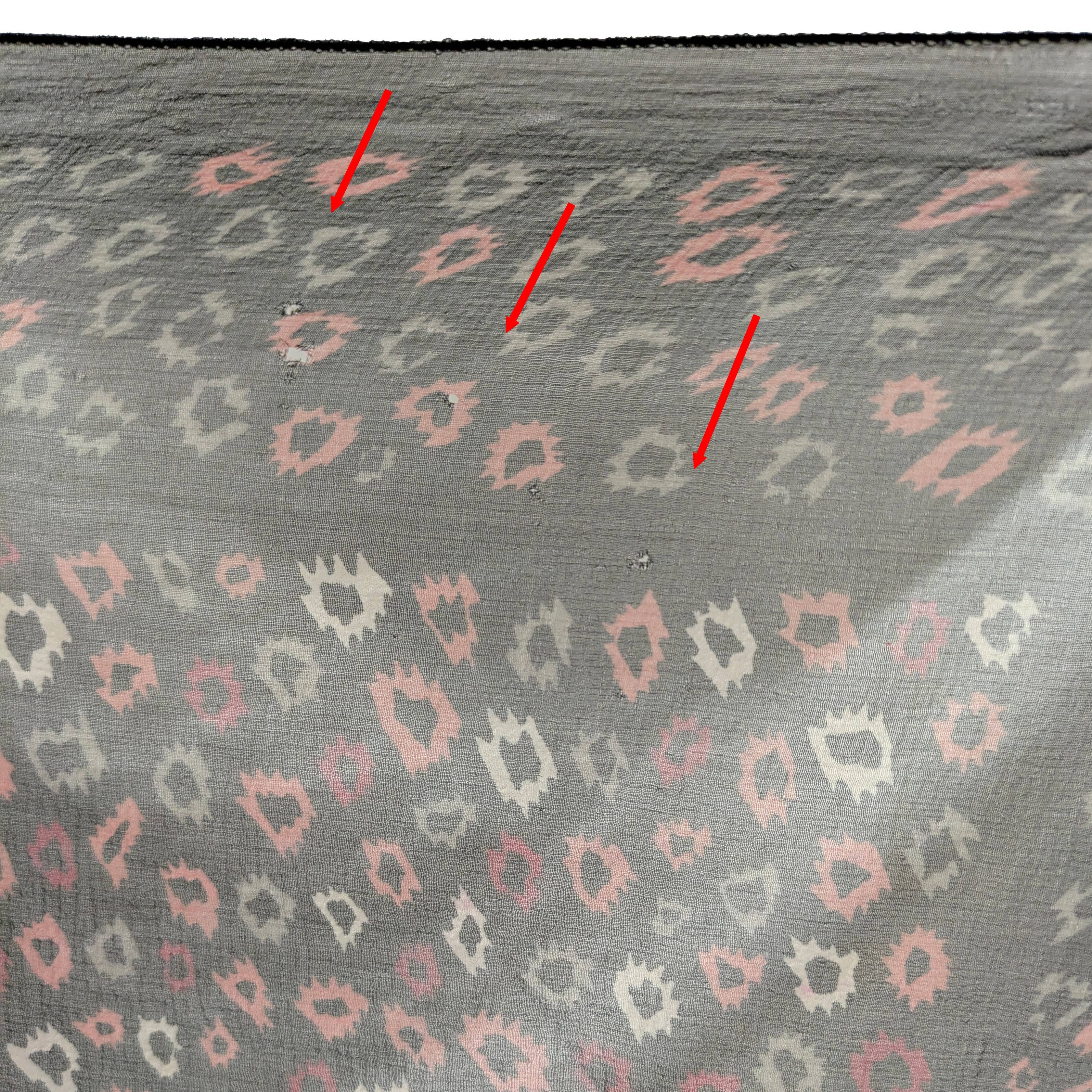 Foulard Christian Dior en mousseline de soie Imprimé graphique Carré vintage 62 x 65 cm - Photo 4