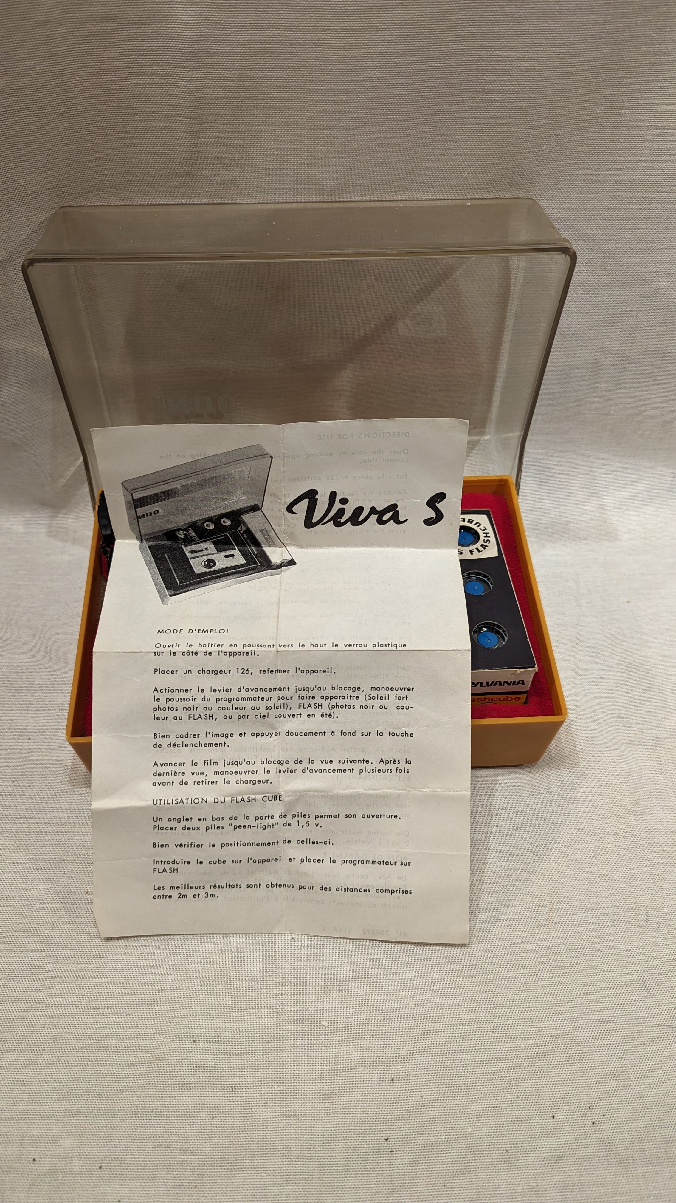 Appareil Photo Viva S, version 5, de 1978 avec sa boite - Photo 5