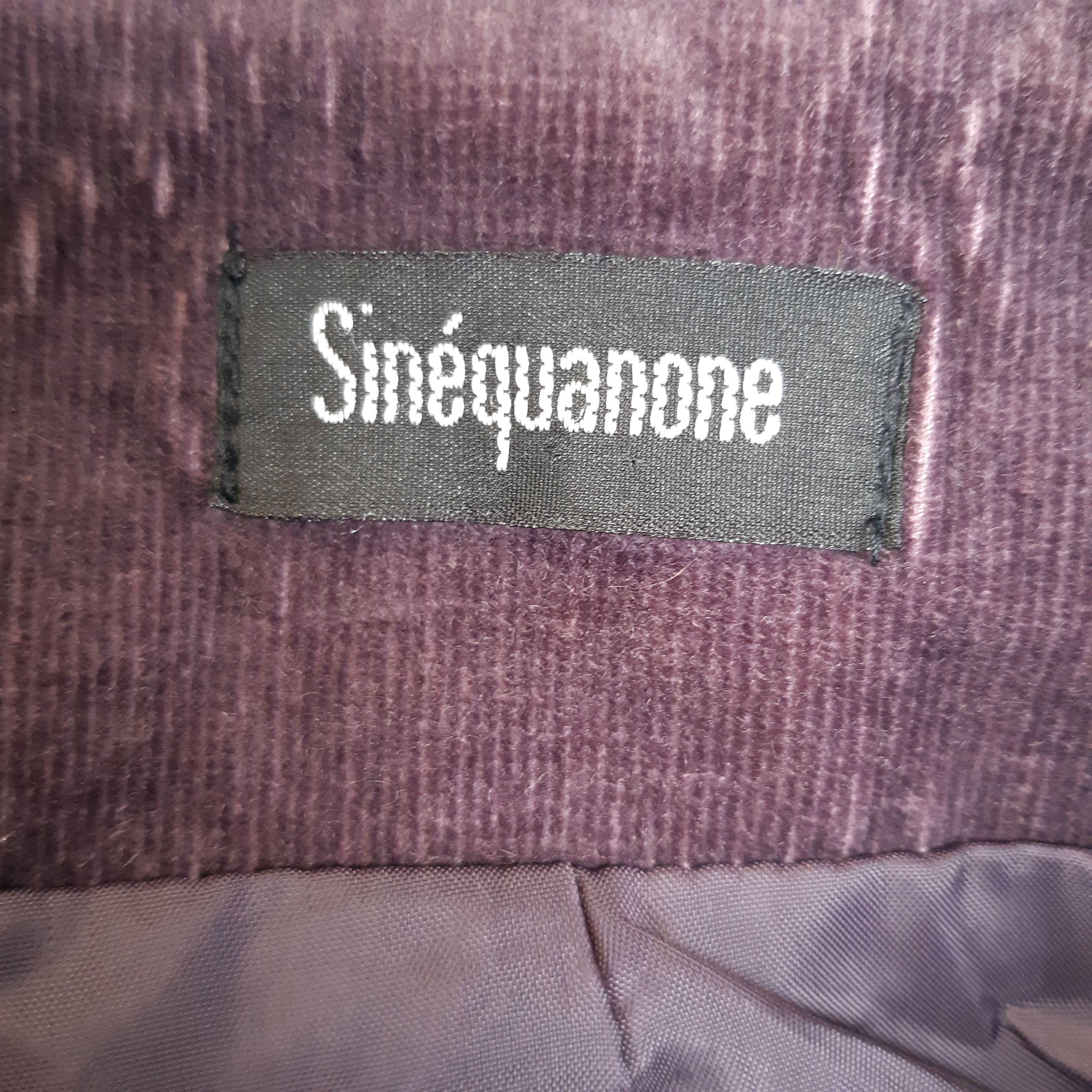 Voir photo 4 de Sinequanone - Veste velours violet coton - Taille 40 Sinequanone - Veste velours violet coton - Taille 40 - Vue 4 -