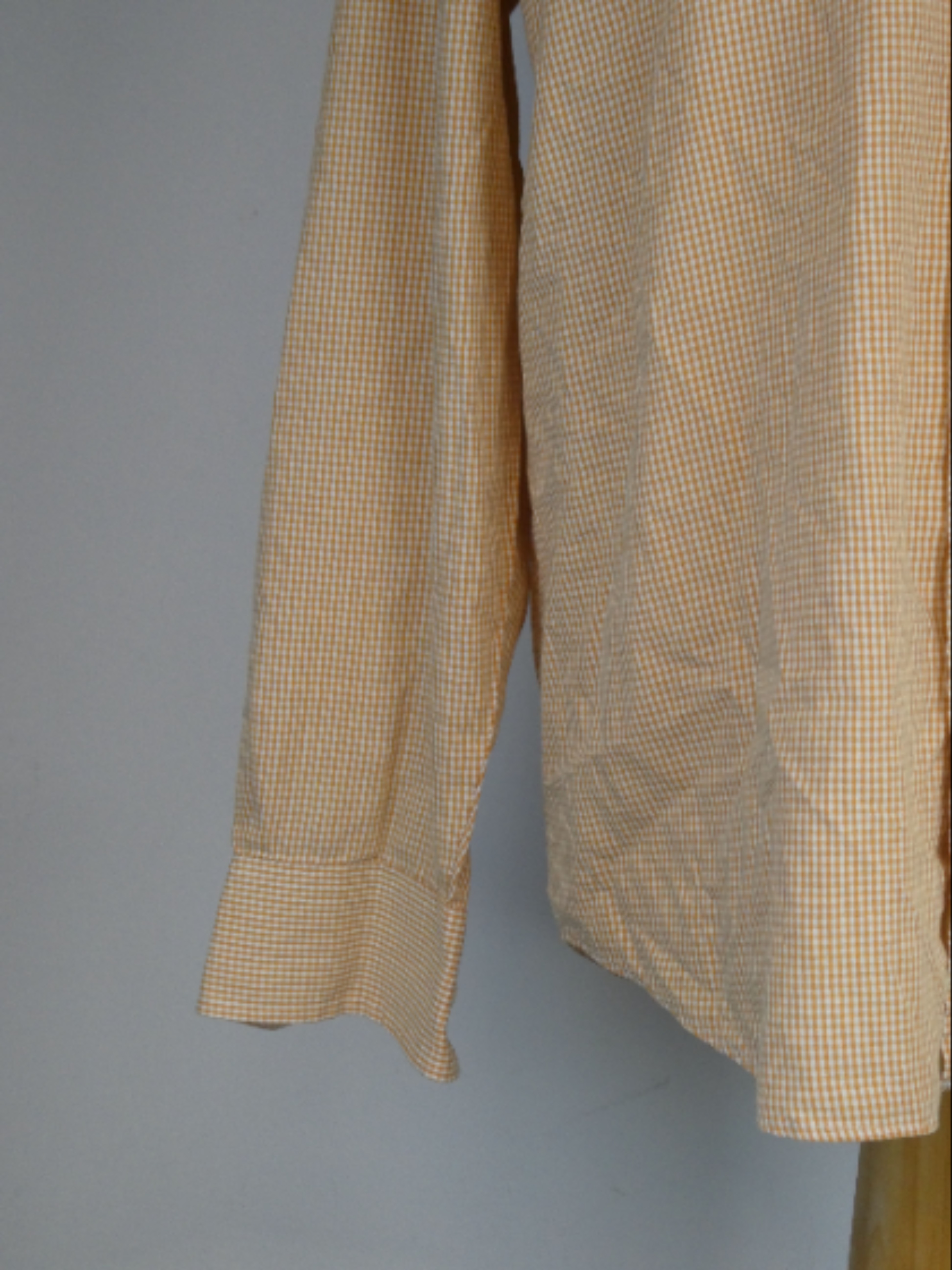 Celio - Chemise à carreau orange & blanches - M - Photo 4