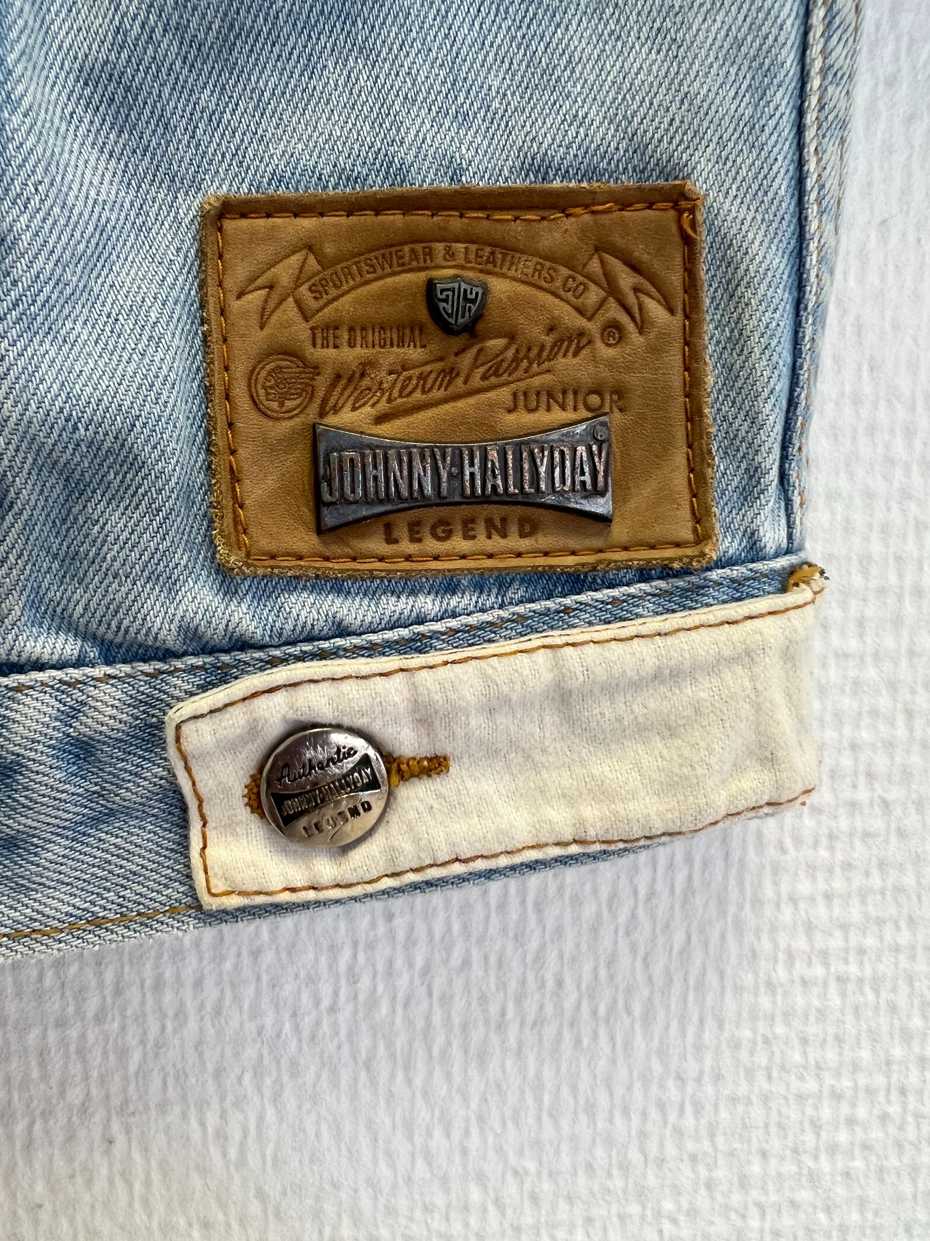 Veste Johnny Hallyday Western Passion Jean enfant - 8 ans - Bon état - Photo 4