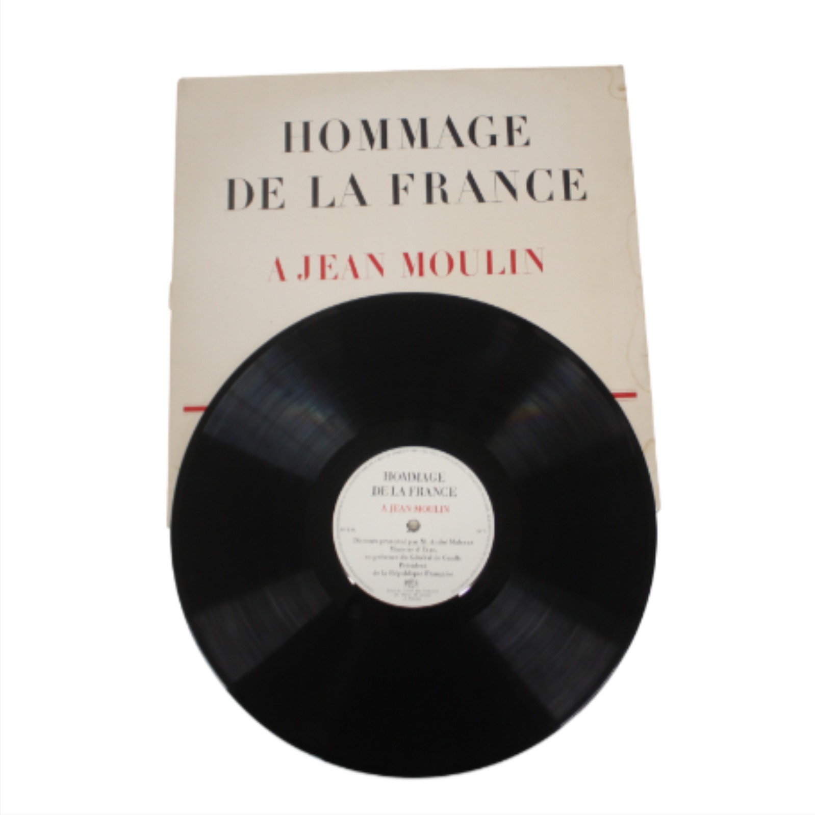 Voir photo 2 de Vinyle Hommage De La France À Jean Moulin Vinyle Hommage De La France À Jean Moulin - Vue 2 -
