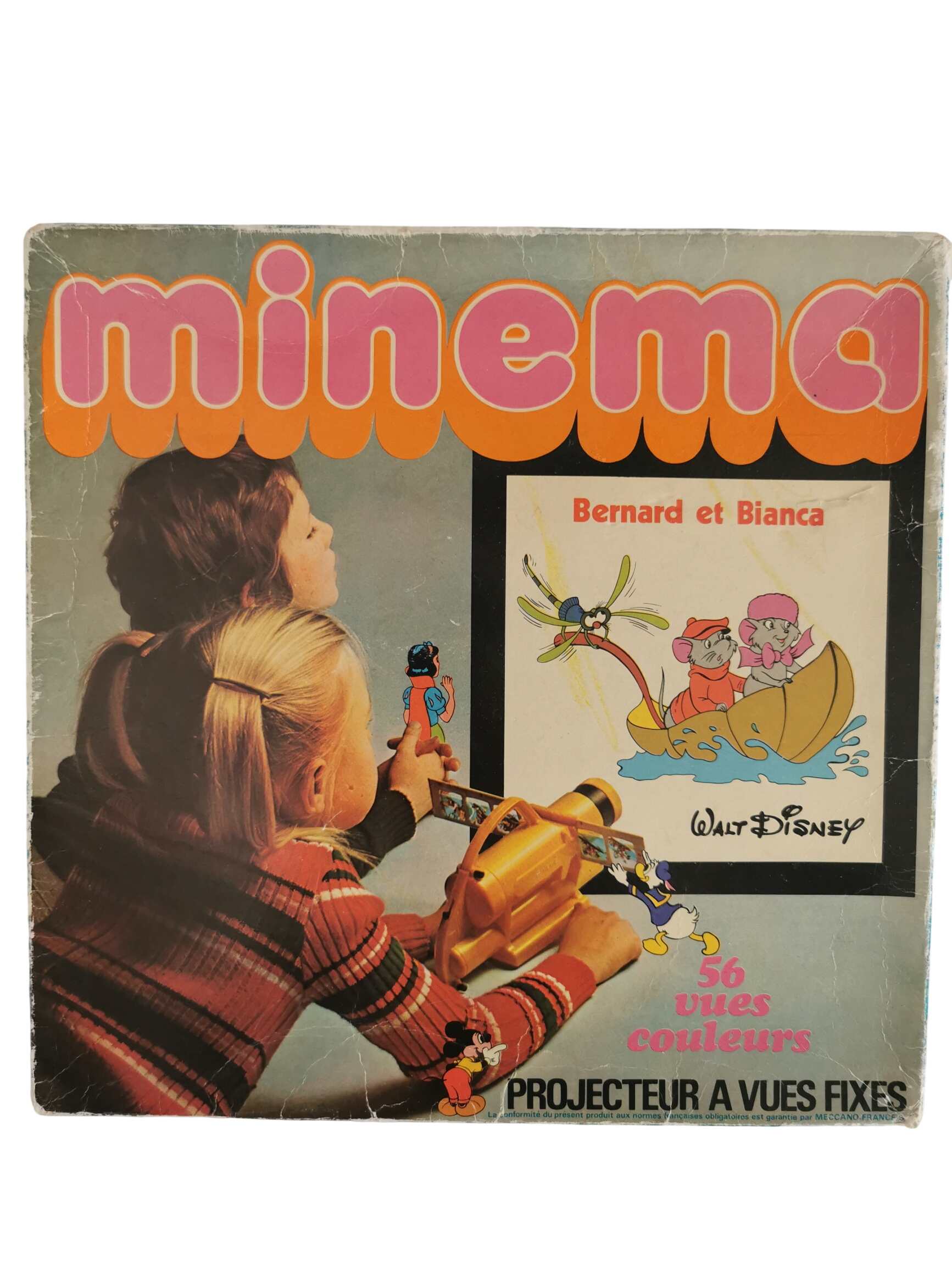 Projecteur Vintage Minema Meccano 1977/1978 Bernard et Bianca #  -  reconditionné disponible sur Label Emmaüs