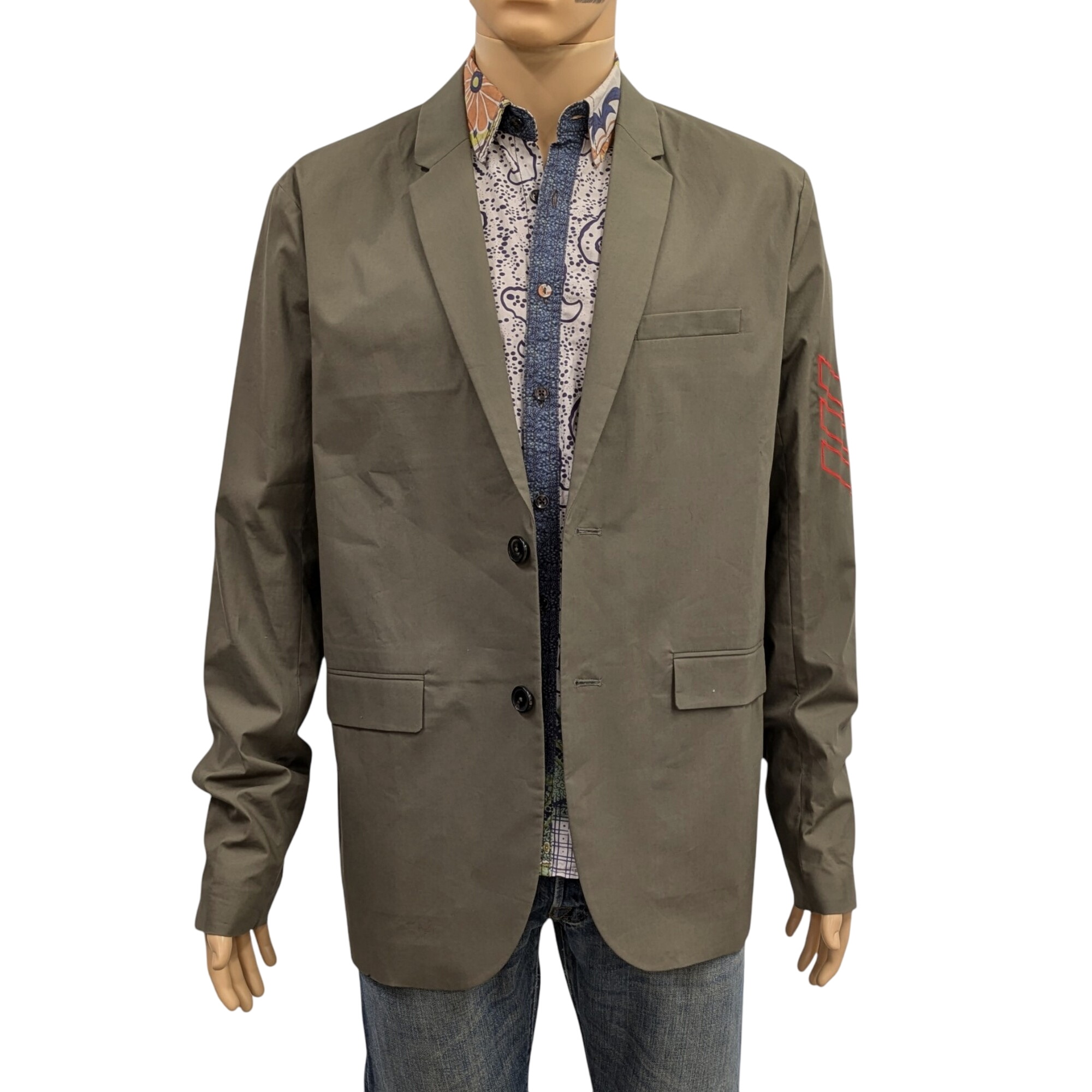 Neuf avec étiquette Veste de costume Zadig & Voltaire T 54 Victor Soft vert kaki Esprit militaire - Photo 4