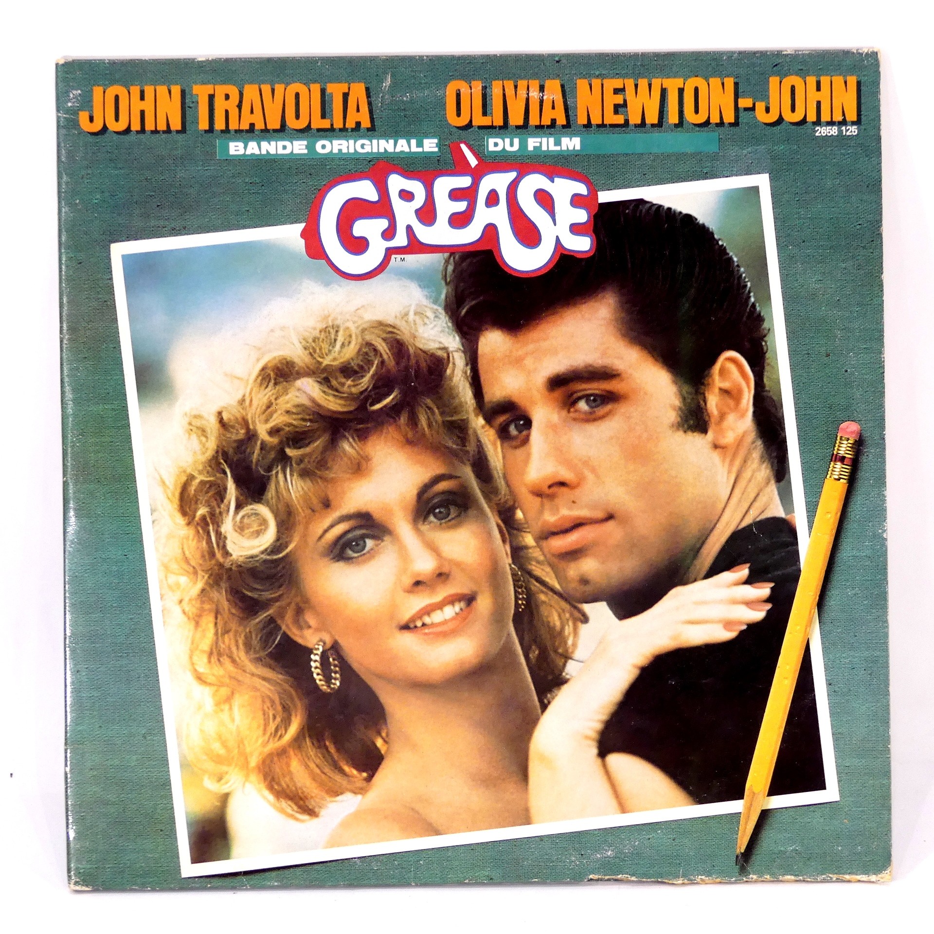 Vinyle - Bande Originale du Film Grease - 1978 - John Travolta, Olivia Newton Bon état -  reconditionné disponible sur Label Emmaüs