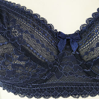 Soutien gorge bleu foncé avec armatures - Etam - 100E - Photo 2