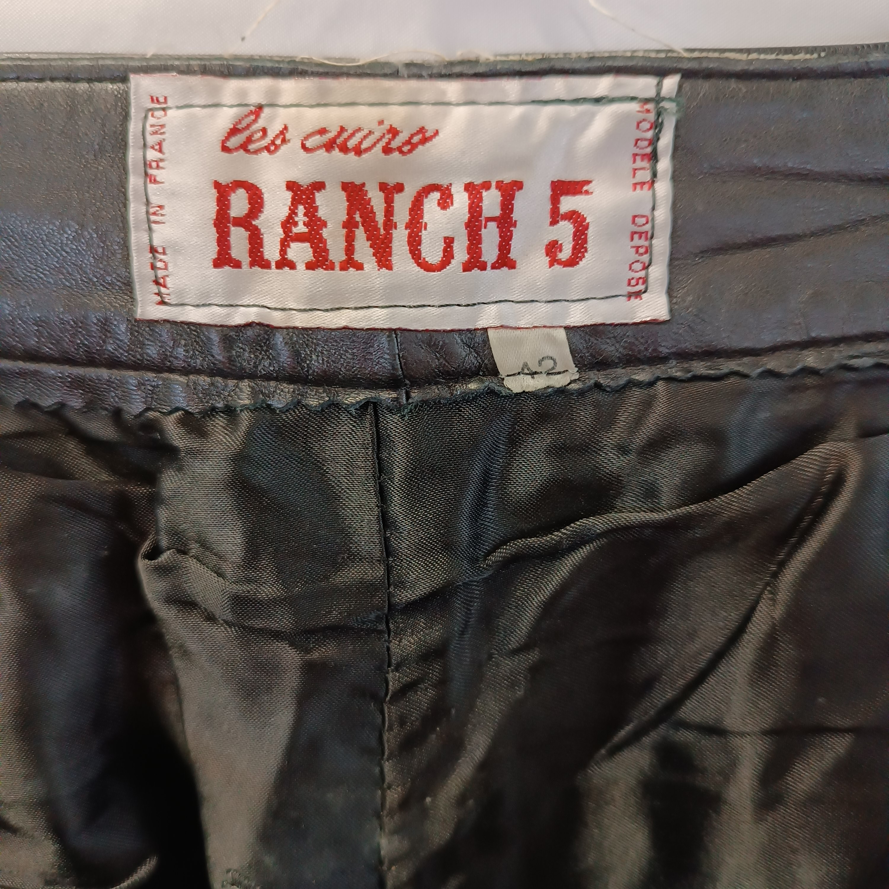 pantalon cuir - Ranch 5 - 42 Bon état - Vue 5 - 