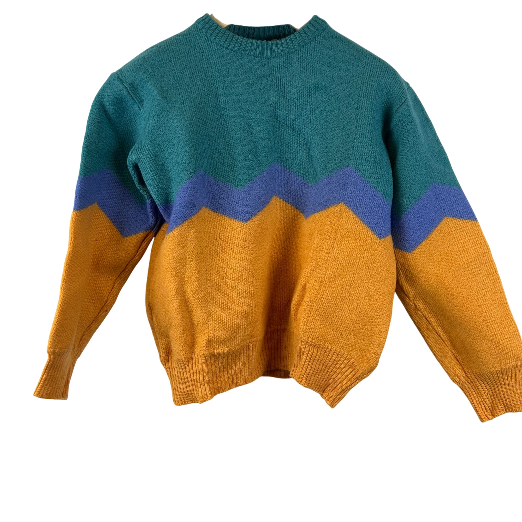 Marlboro Classics -  Pull tricolore 100% pure laine  - Taille 50 / 42 (meusur) - Label Emmaus - Modalova
