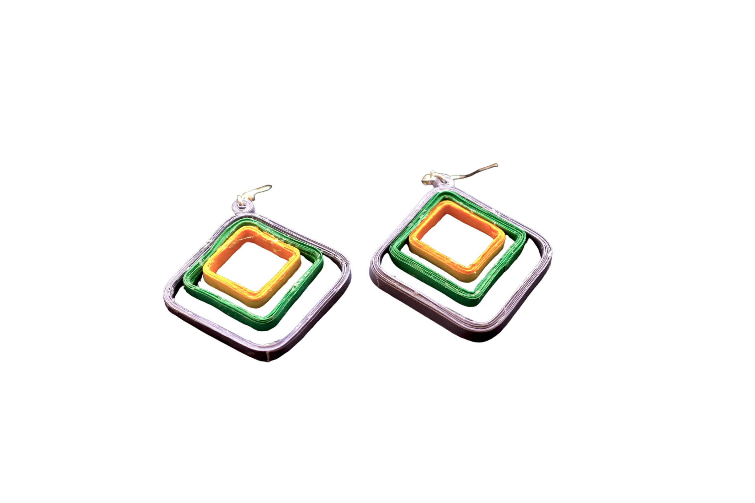 Boucles d'oreilles en papier Up-cycl - Label Emmaus - Modalova