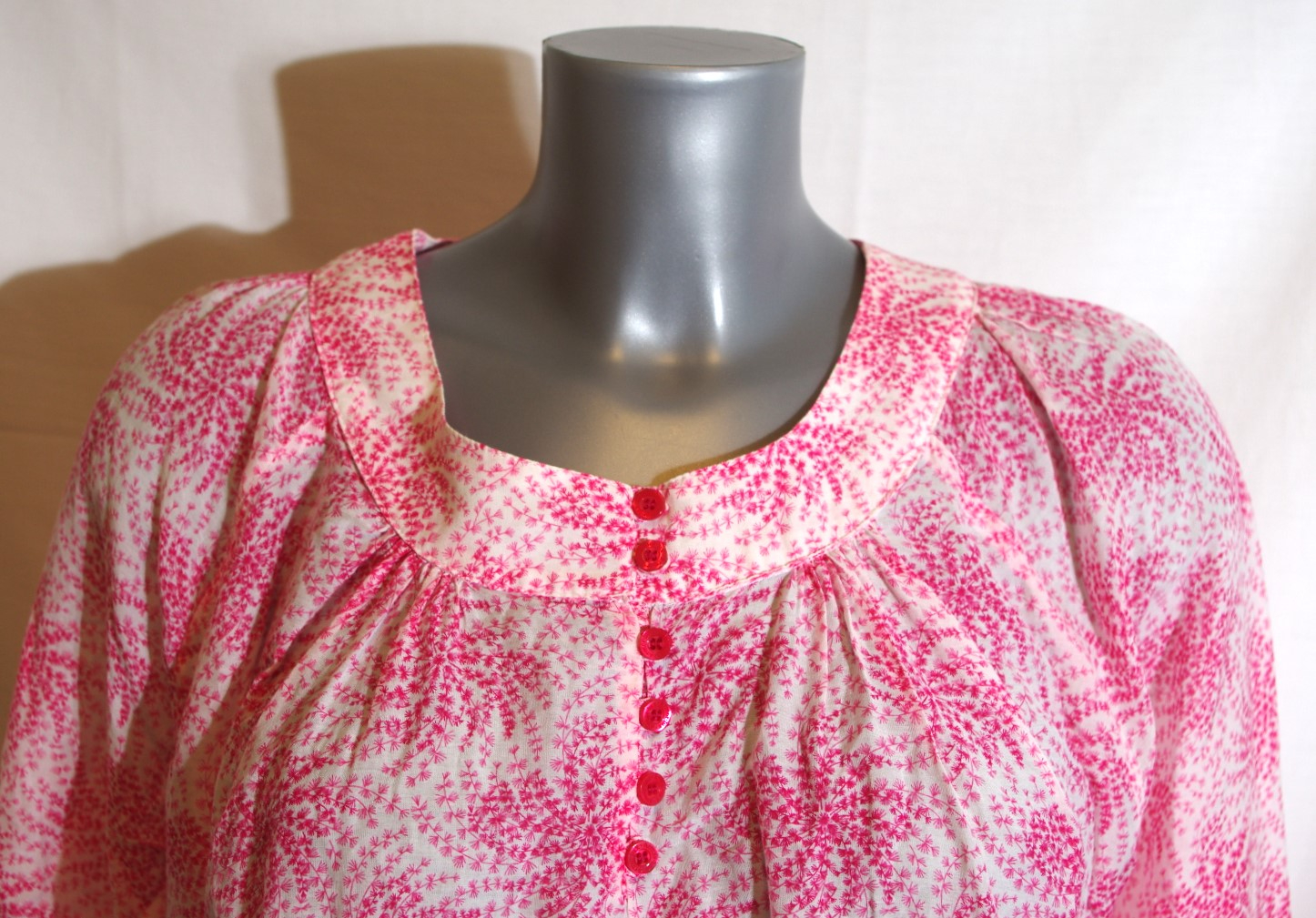 🌸 Blouse Armor Lux - 48 - Rose & Blanche – Élégance Légère 🌸 - Photo 1