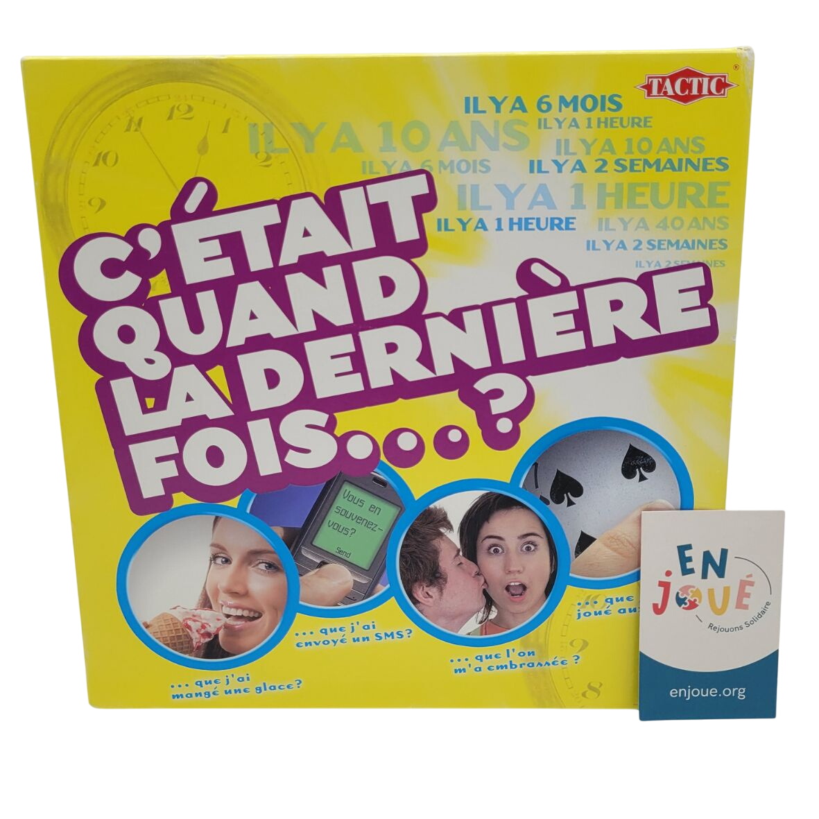 Acheter Jeu de société - C'était quand la dernier fois ? Tactic - A partir de 8 ans. Très bon état - 15,00 € Jeu de société - C'était quand la dernier fois ? Tactic - A partir de 8 ans. Très bon état - reconditionné disponible sur Label Emmaüs