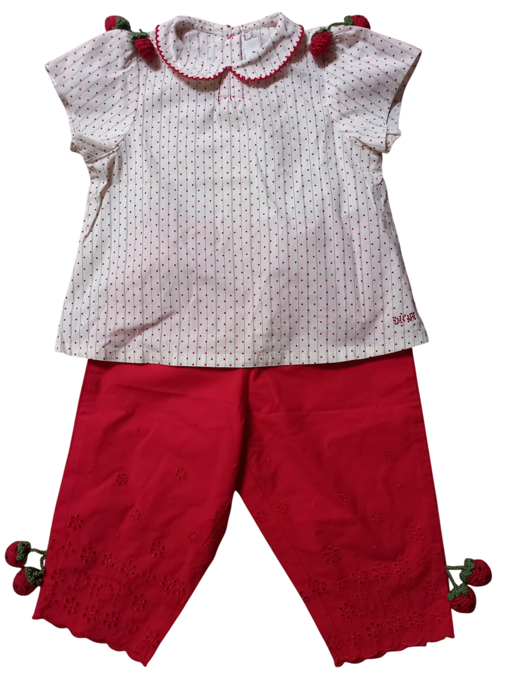 Acheter Ensemble pantalon/chemisier fille Baby Dior 18 mois Très bon état - 60,00 € Ensemble pantalon/chemisier fille Baby Dior 18 mois Très bon état - reconditionné disponible sur Label Emmaüs