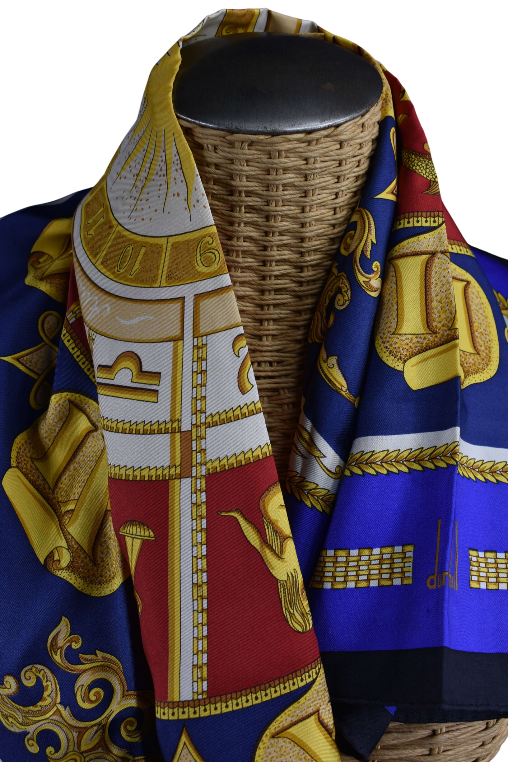 Grand Carr " vintage " foulard 90 X 87 cm, les signes du zodiaque - Label Emmaus - Modalova