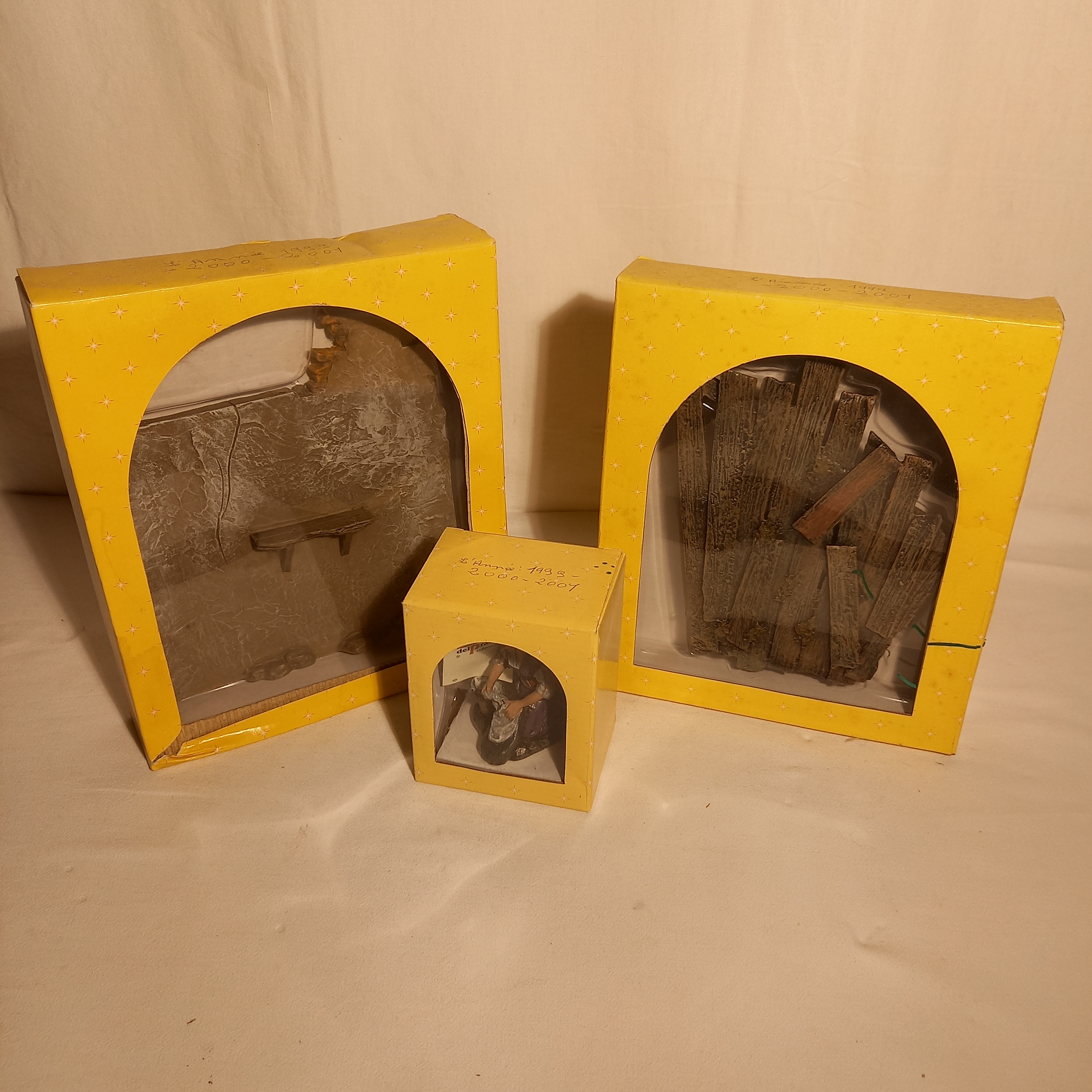 Lot de 3 Figurines de Crèche DelPrado Bon état - Vue 2 - 