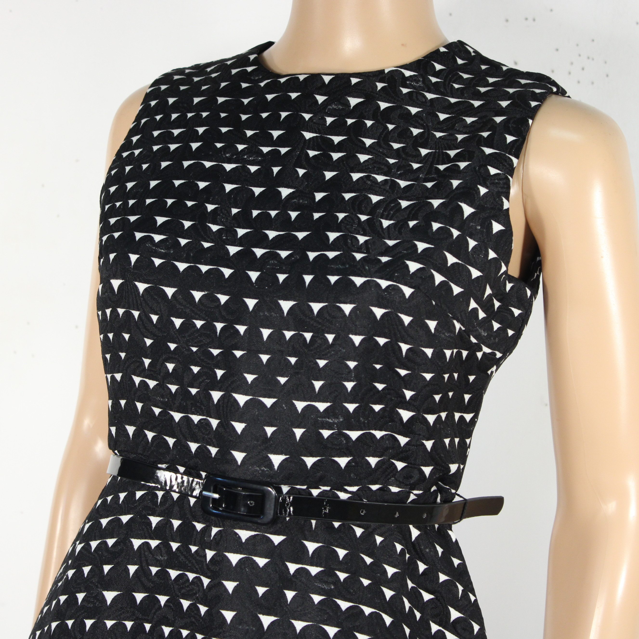 Robe Noir/Blanche MOLLY BRACKEN Taille XS  - Vue 2 - 