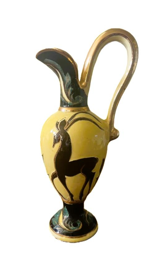 Paire de vase aiguière en céramique Vallauris Bon état - Vue 2 - 