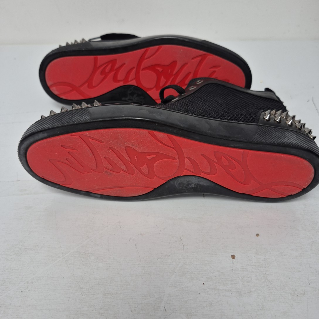 Christian Louboutin Baskets montantes en cuir Louis - Taille 39 - Photo 1